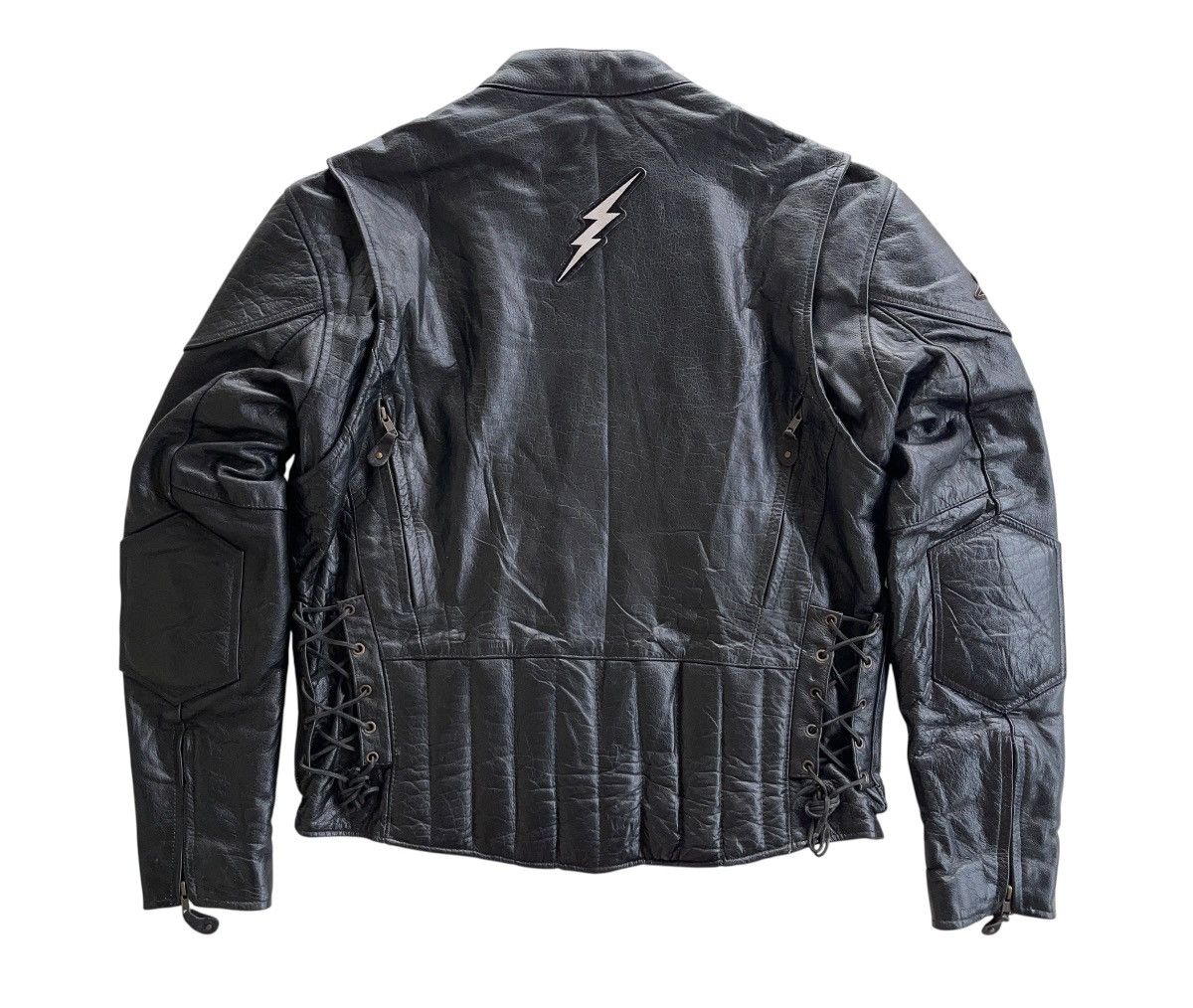 Leather Vintage Black Leather Rider Racing Jacket Size US XL / EU 56 / 4 - 3 Thumbnail