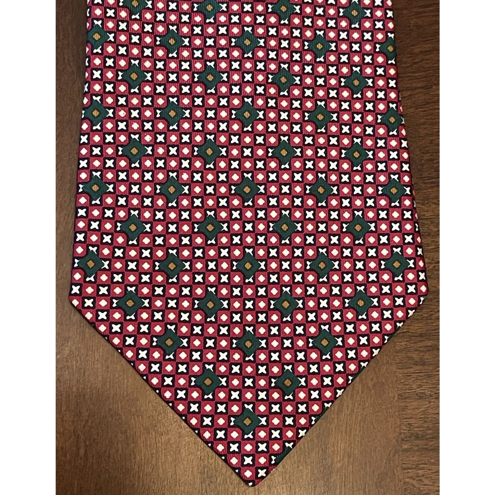 Tommy Hilfiger Tommy Hilfiger Red Green Blue 100% Italian Silk Made In Usa Size ONE SIZE - 1 Thumbnail