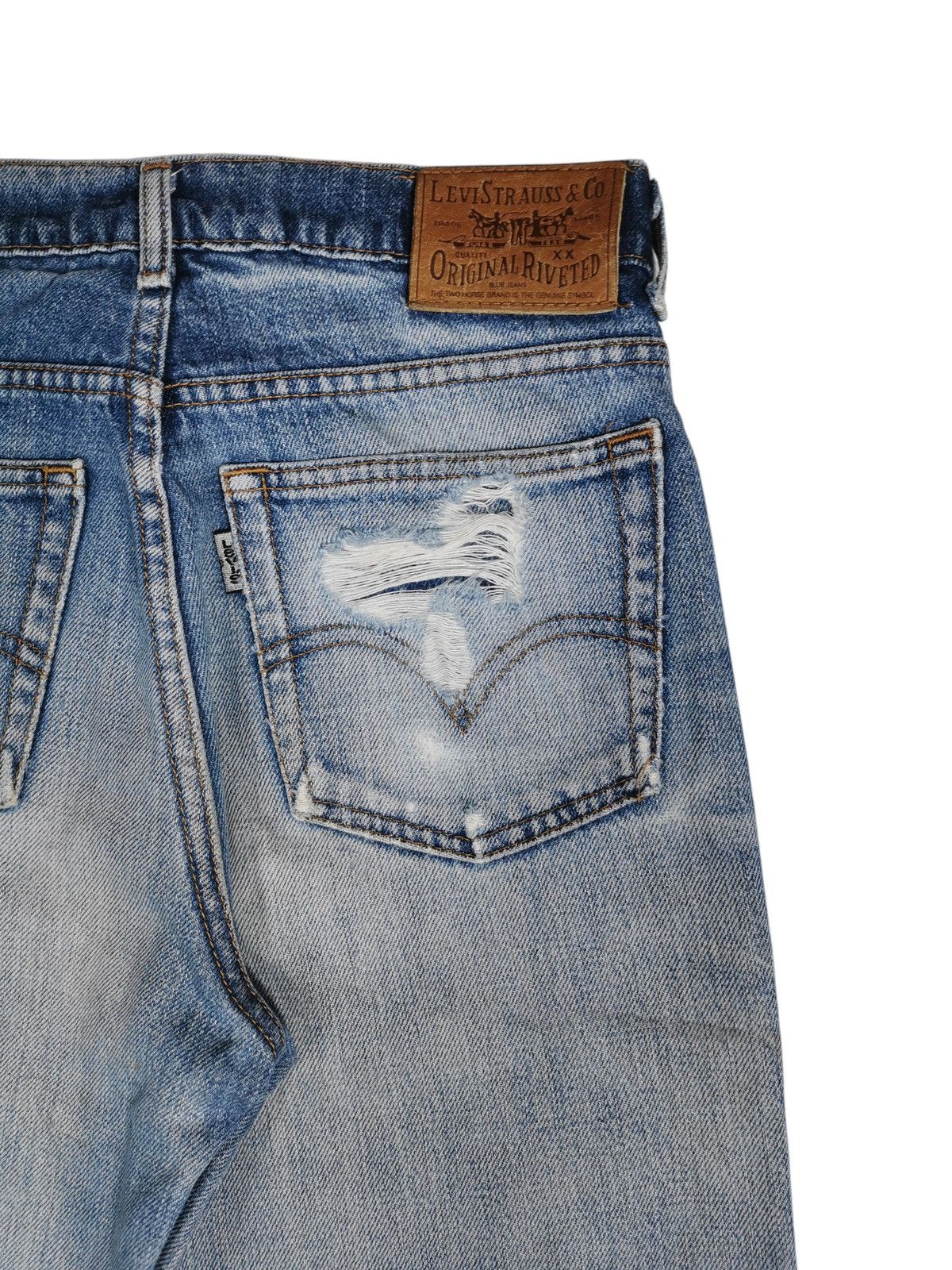 Levi's Vintage levis original rivetted blue jeans distressed Size US 28 / EU 44 - 9 Thumbnail