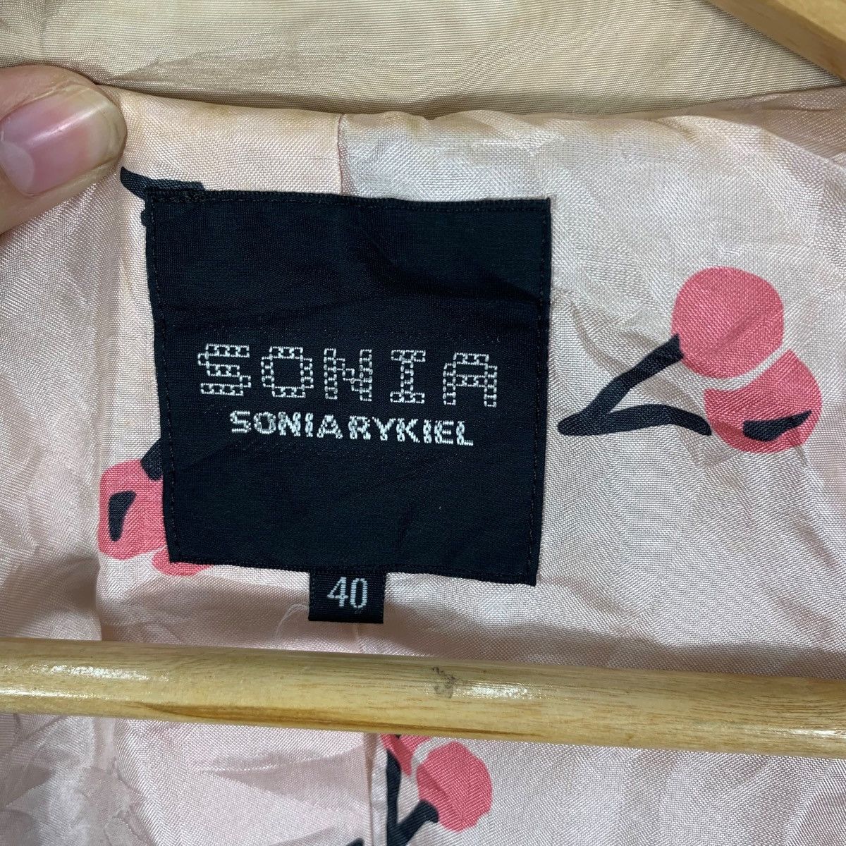 Sonia Rykiel Vintage SONIA RYKIEL PARIS Cherry Peacoat Trench Coat Jacket Size M / US 6-8 / IT 42-44 - 9 Thumbnail