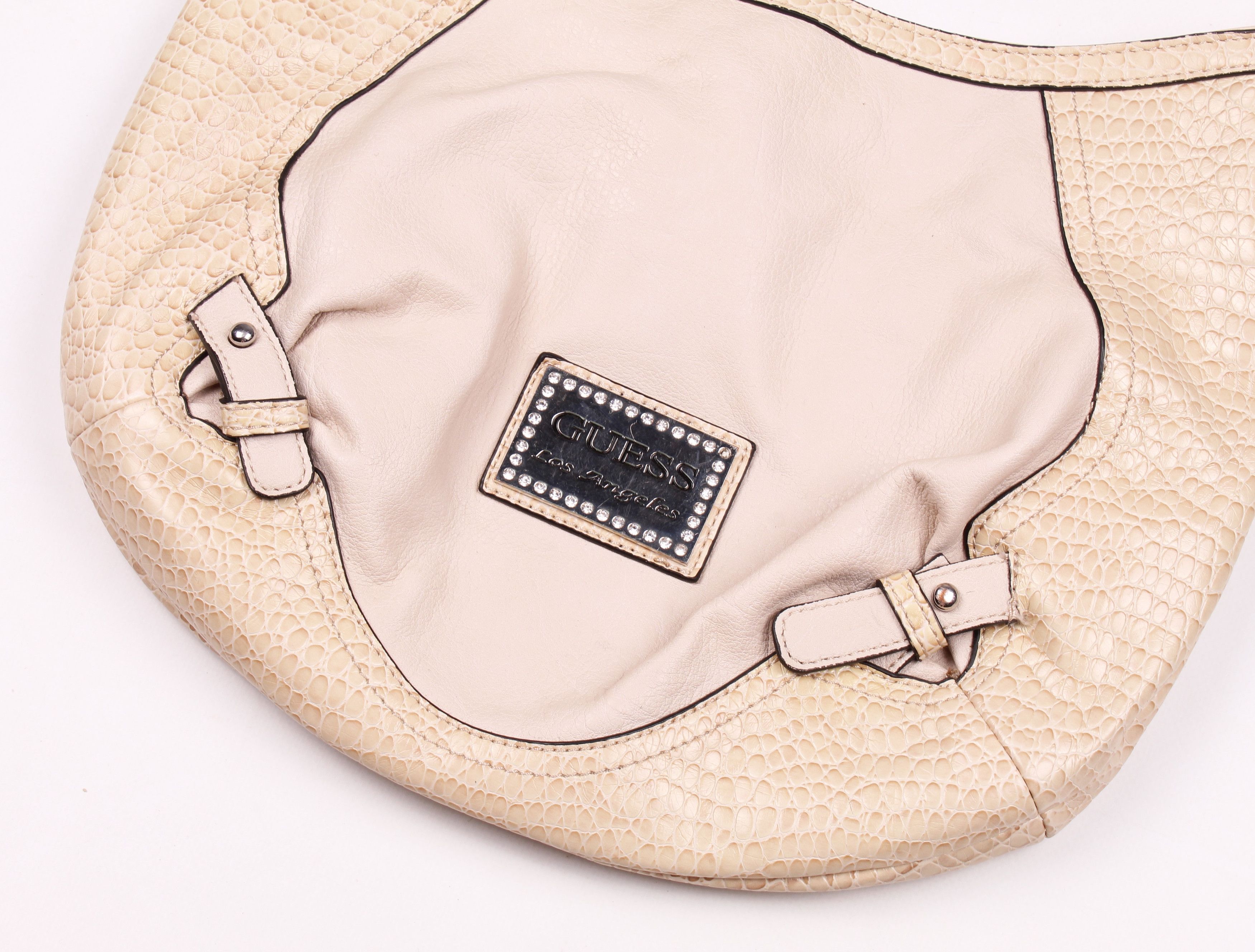 Guess × Vintage Vintage Guess Y2K Glam Beige Shoulder Bag Size ONE SIZE - 2 Thumbnail