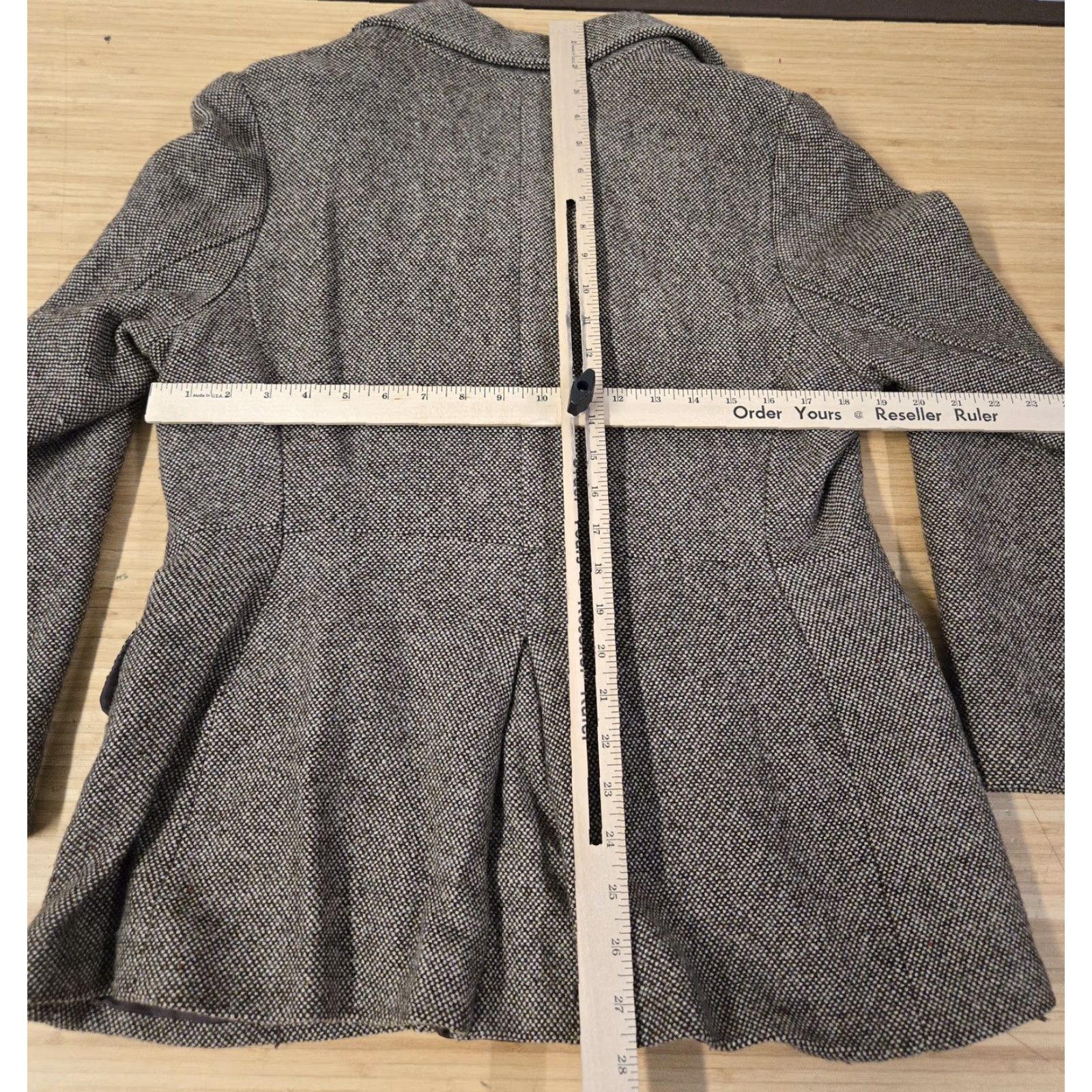Gap GAP Blazer Womens XL Wool Blended Pea Coat JACKET Gray Lined Double Breasted Button Front Vintage No Size XL / US 12-14 / IT 48-50 - 5 Thumbnail