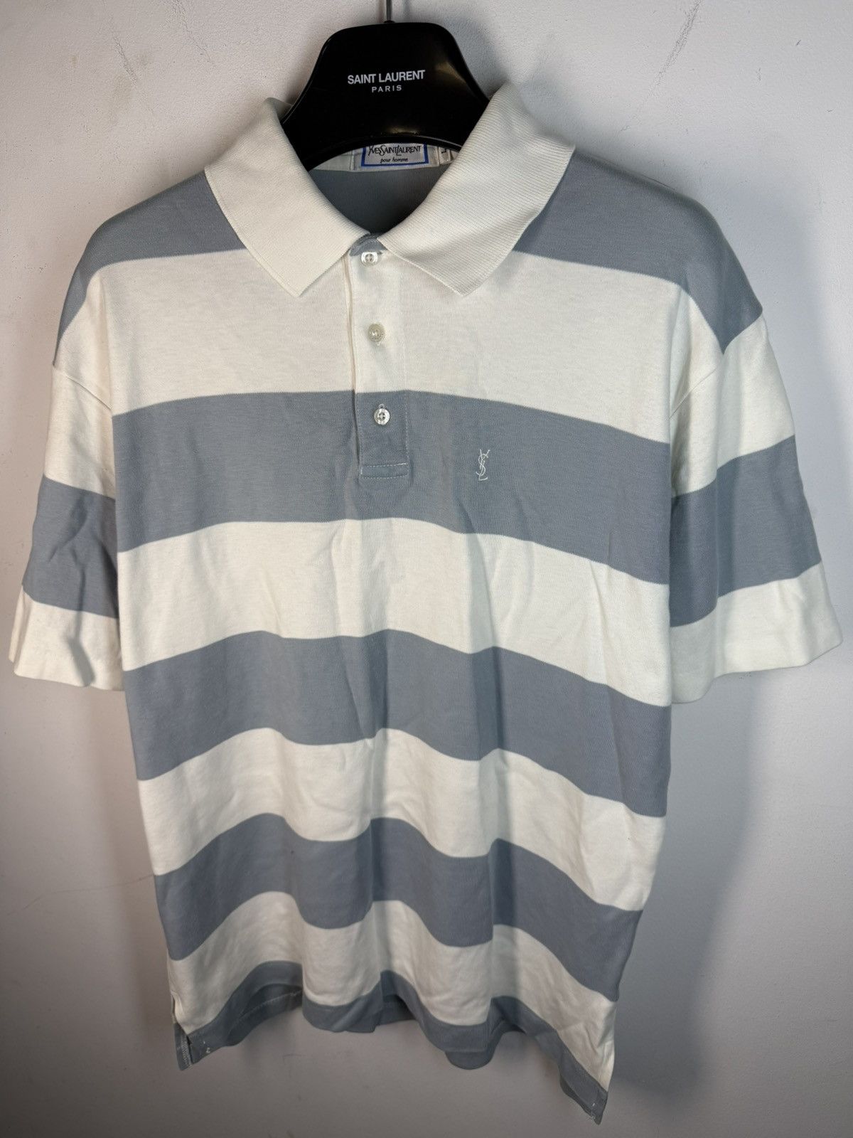 Yves Saint Laurent 90s YSL Polo Super Soft Button Up T-Shirt YSL Shirt Vintage Size US L / EU 52-54 / 3 - 12 Thumbnail