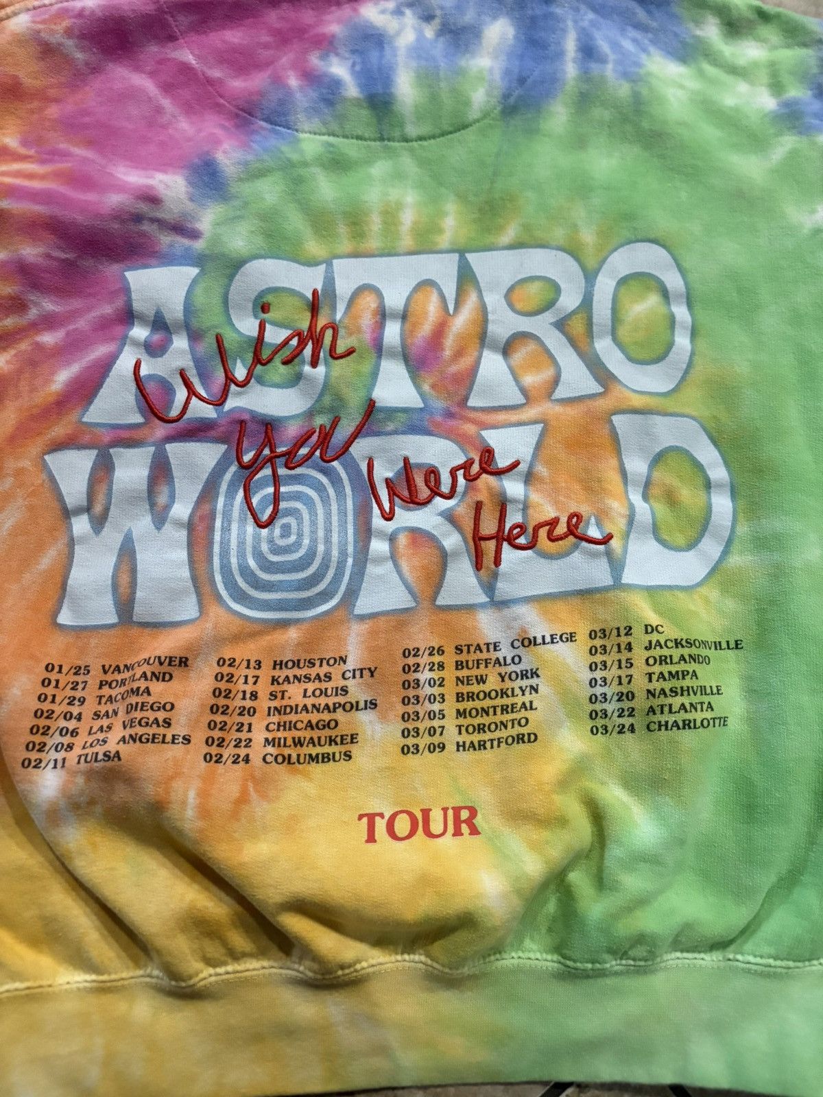 Other Astroworld tie dye hoodie Size US L / EU 52-54 / 3 - 4 Thumbnail