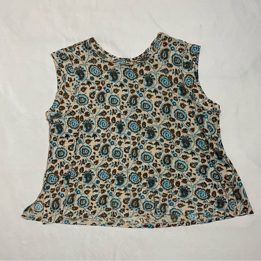 Other NWT New Rachel Roy Floral Cotton Blend T-Shirt Top Size L Size L / US 10 / IT 46 - 6 Thumbnail