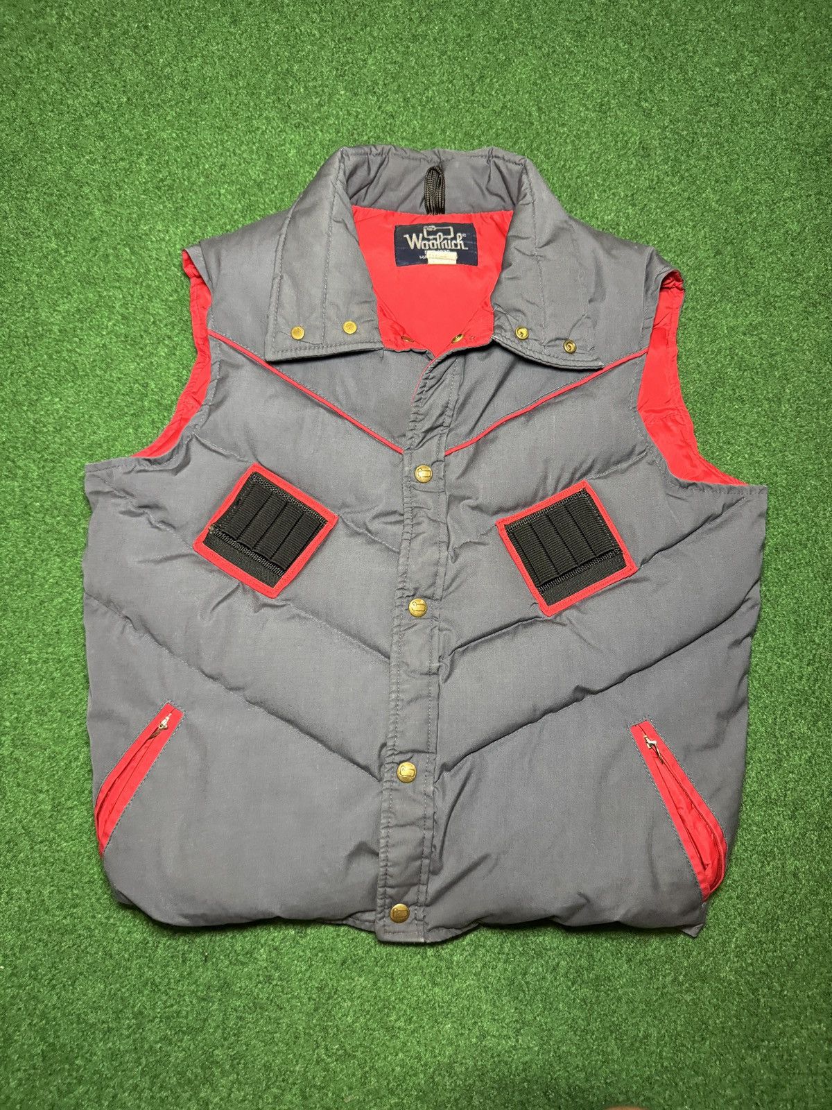 Woolrich Woolen Mills Vintage 80s Woolrich Down Gorpcore Snap Up Puffer Vest Size US M / EU 48-50 / 2 - 1 Thumbnail