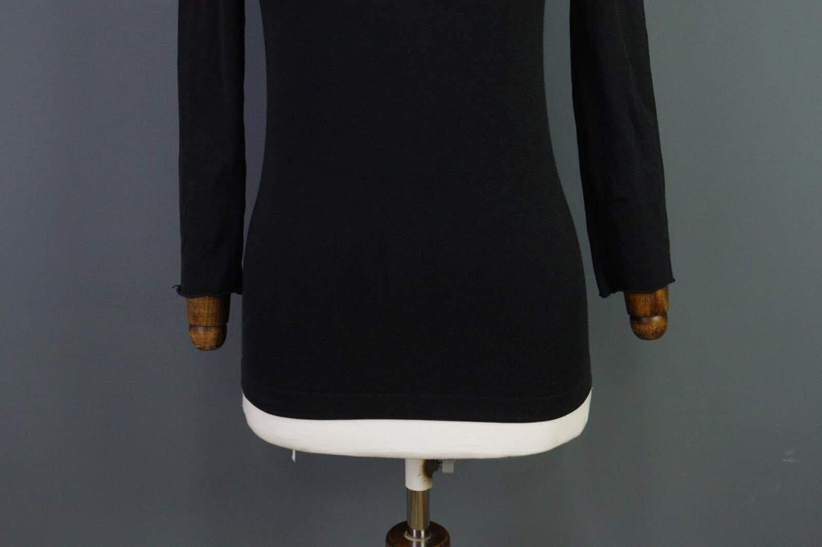 Wolford Wolford Black Knitted V-Neck Casual Pullover Sweater Size M / US 6-8 / IT 42-44 - 3 Thumbnail