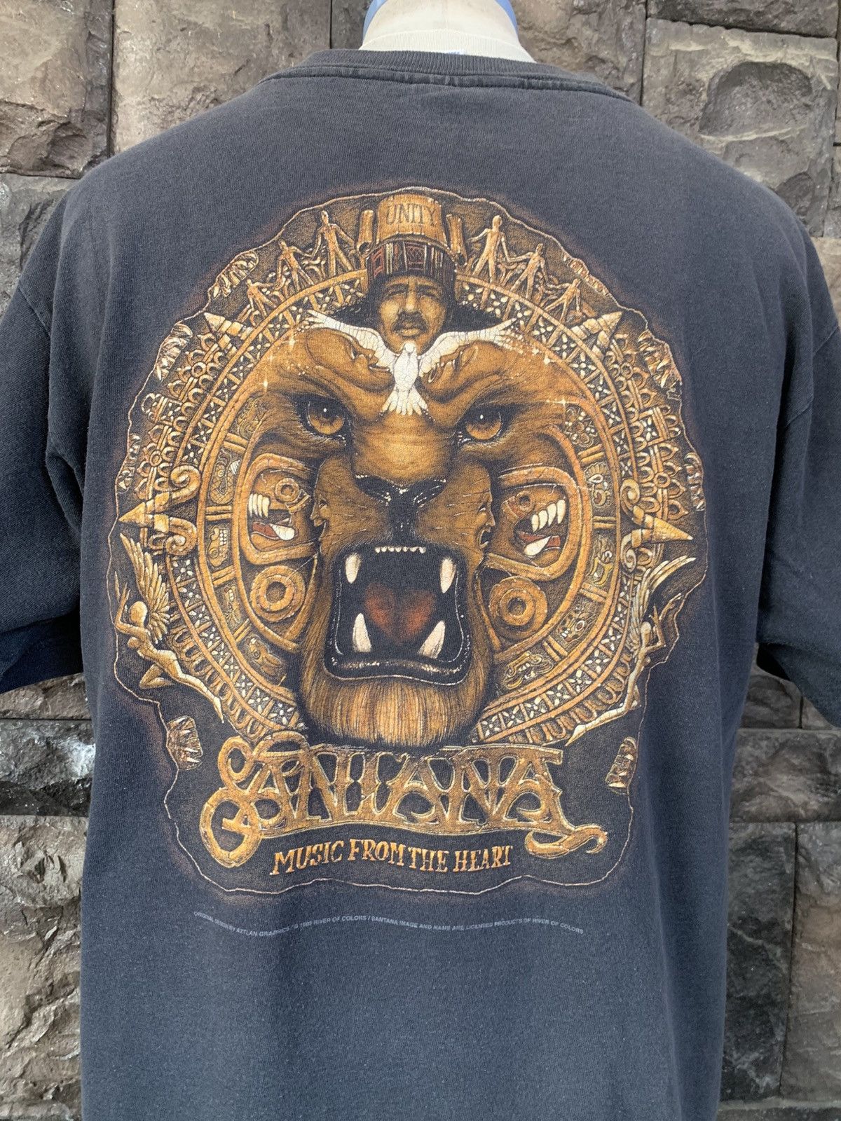 Band Tees Vintage 90s Santana Rock Band T shirt Size US L / EU 52-54 / 3 - 2 Thumbnail
