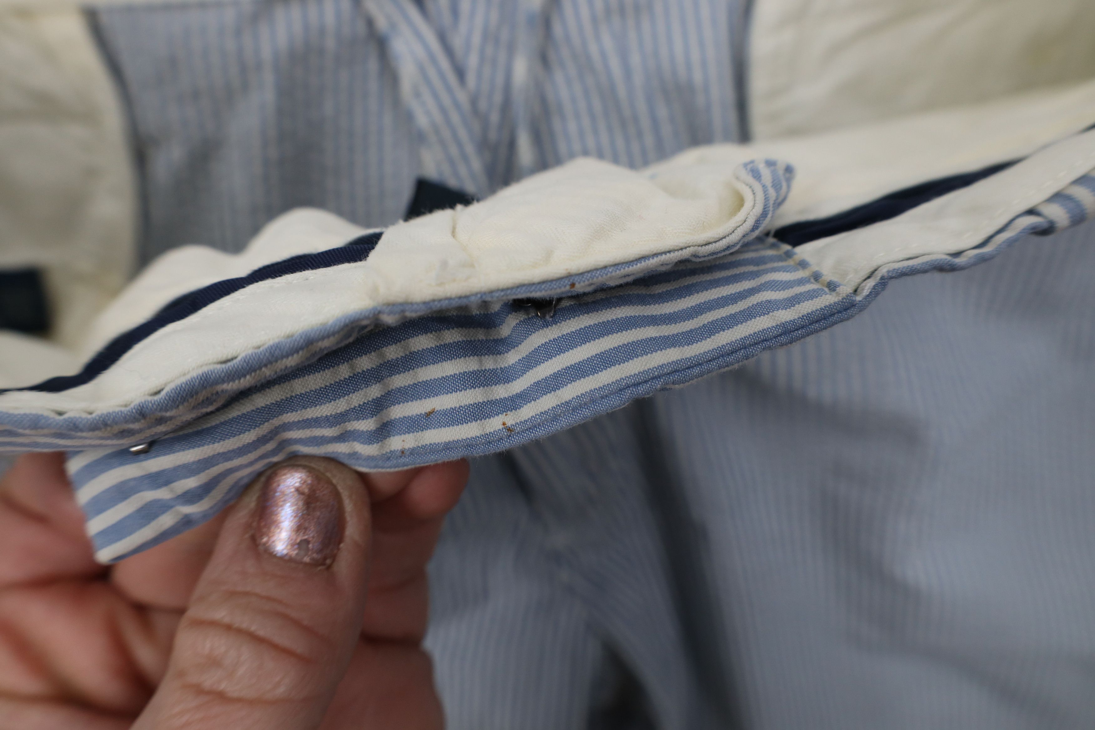 Ralph Lauren Vintage 90s Ralph Lauren Pinstriped Chino Shorts Cotton Size US 42 / EU 58 - 6 Thumbnail