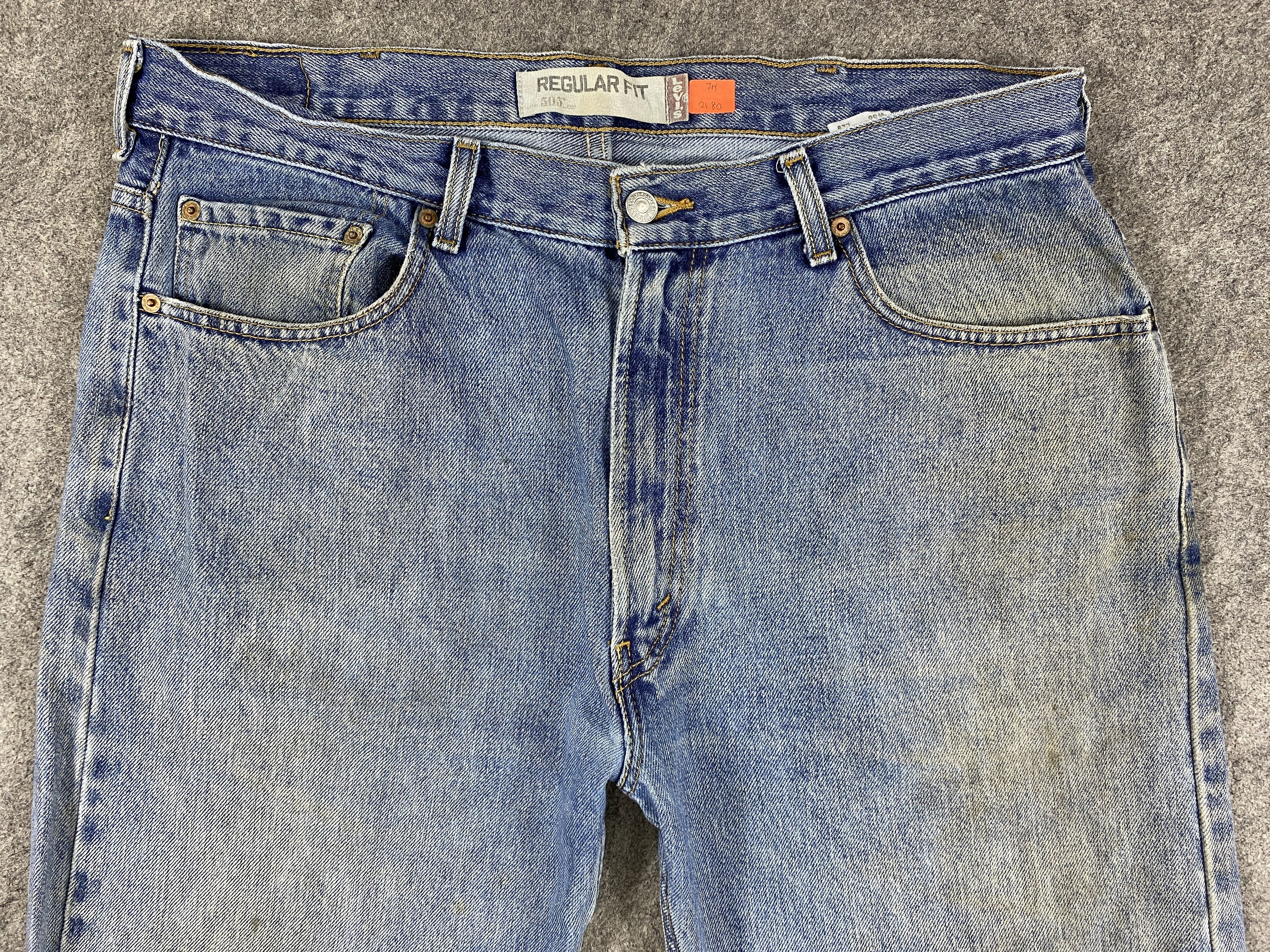 Levi's Dirty Blue Vintage Levi's 505 Jeans 38x28.5 Denim -JN2180 Size US 38 / EU 54 - 3 Thumbnail