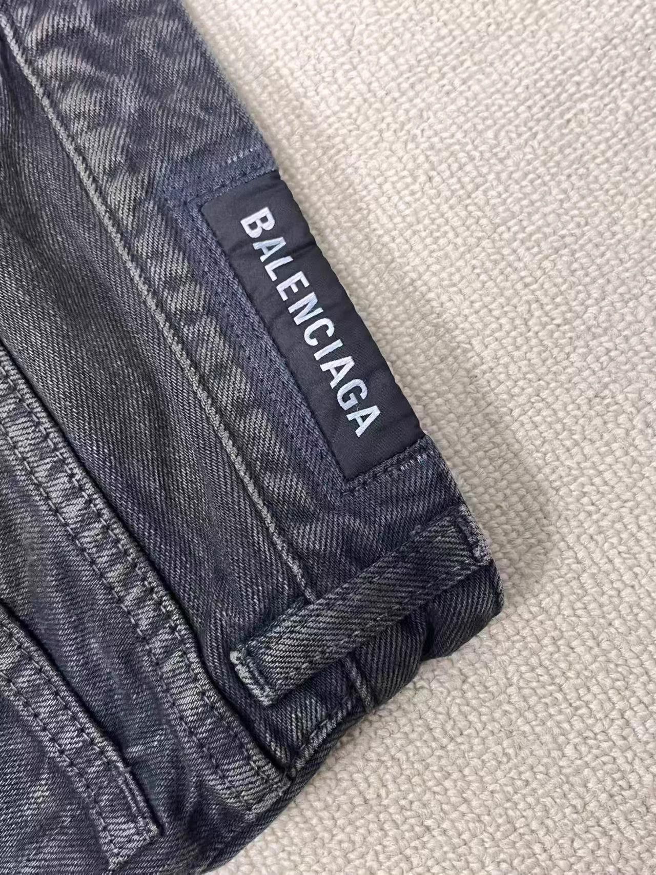 Balenciaga Balenciaga Men's Slim Fit Zip-Up Jeans, Black Size US 27 - 3 Thumbnail