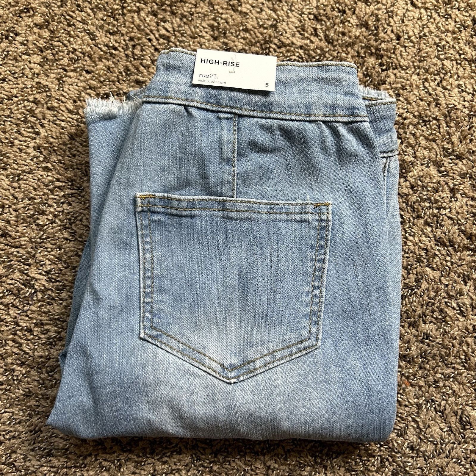 rue21 Rue21 Jeans sz 5 Junior Blue Flare Bell Bottom Stretch Y2K Size 25" / US 0 / IT 36 - 10 Thumbnail