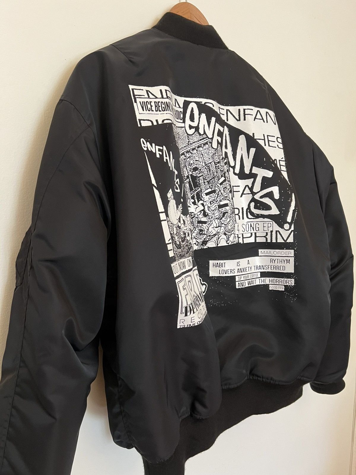 Enfants Riches Deprimes ERD Records Bomber Jacket Rare Black Color Size US L / EU 52-54 / 3 - 5 Thumbnail