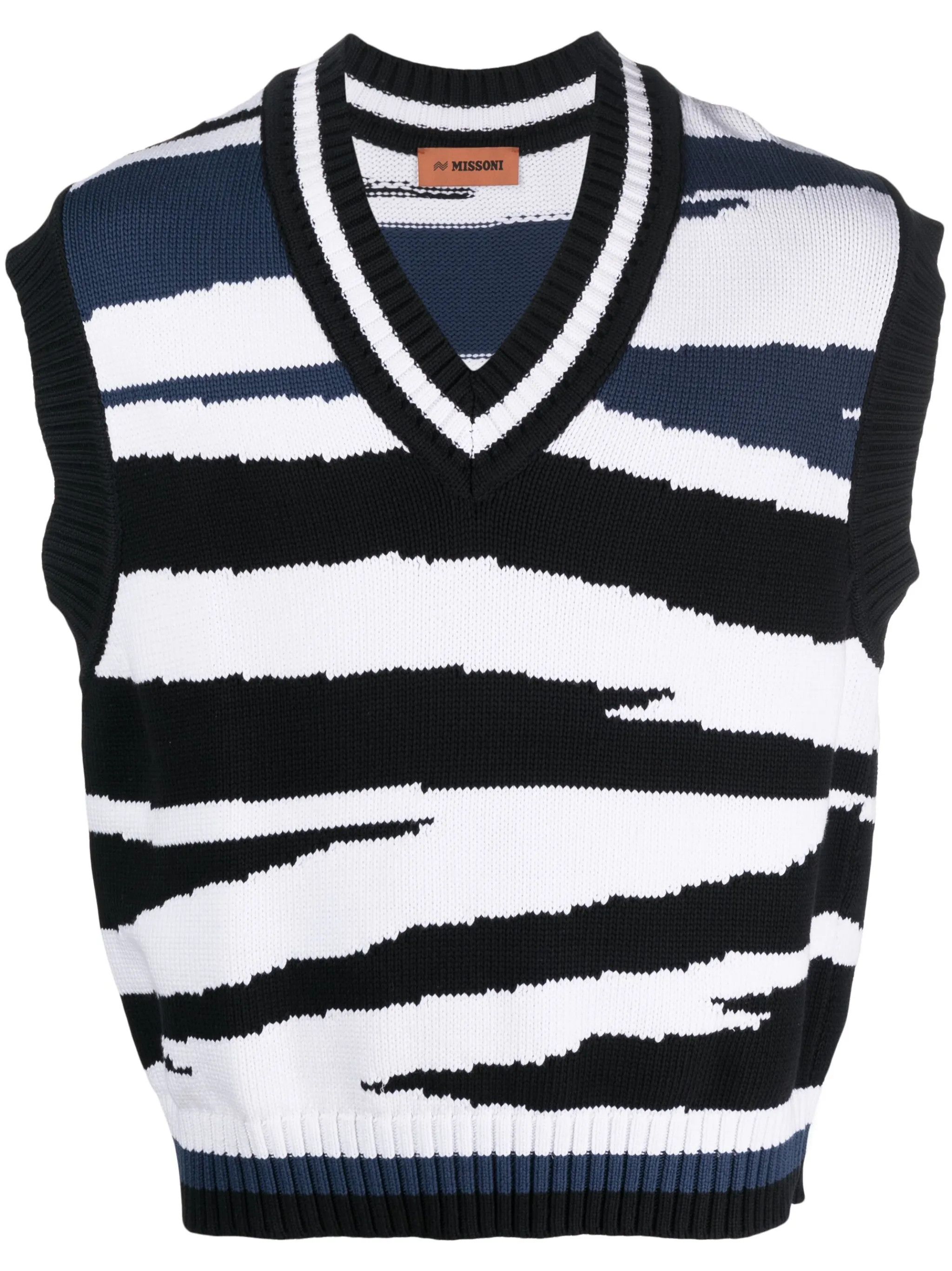 o1y0225 Sleeveless Sweater in Multicolor