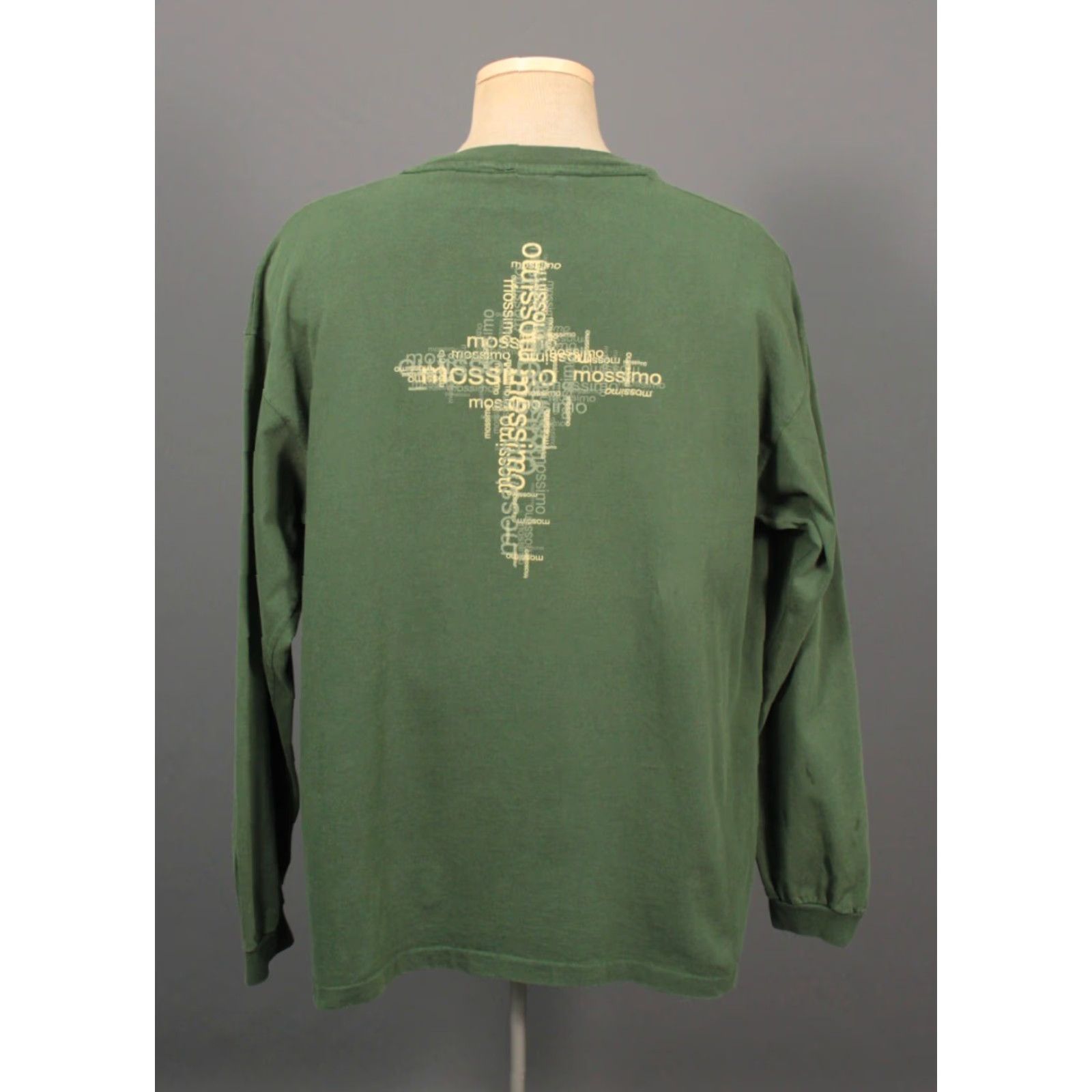 Mossimo Mossimo Shirt XL Green 1990s T-Shirt Cotton Long Sleeve Vintage Mens Size US XL / EU 56 / 4 - 3 Thumbnail