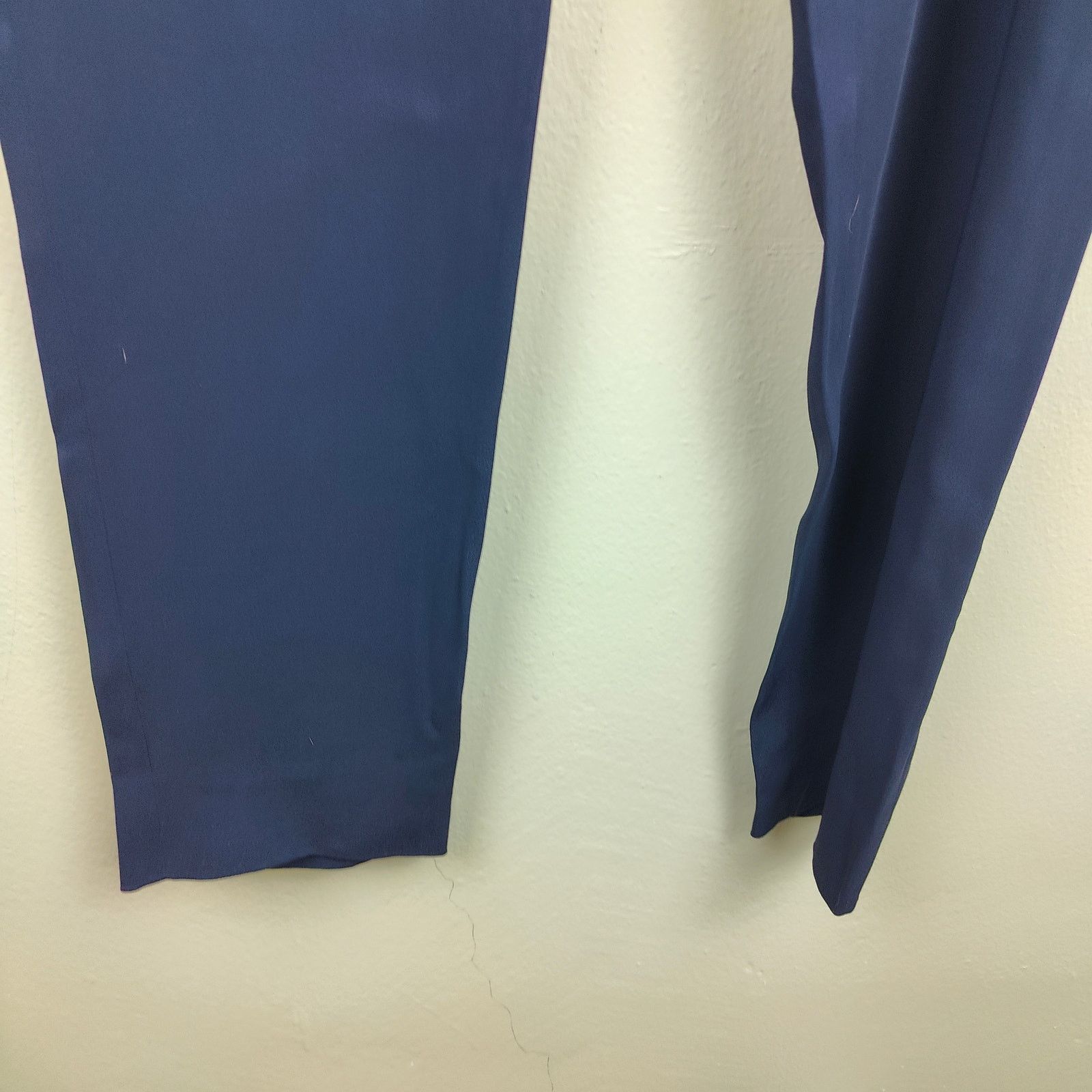 Armani Collezioni Armani Collezioni Trouser Pants Womens 8 Navy Blue Viscose Size 30" / US 8 / IT 44 - 4 Thumbnail