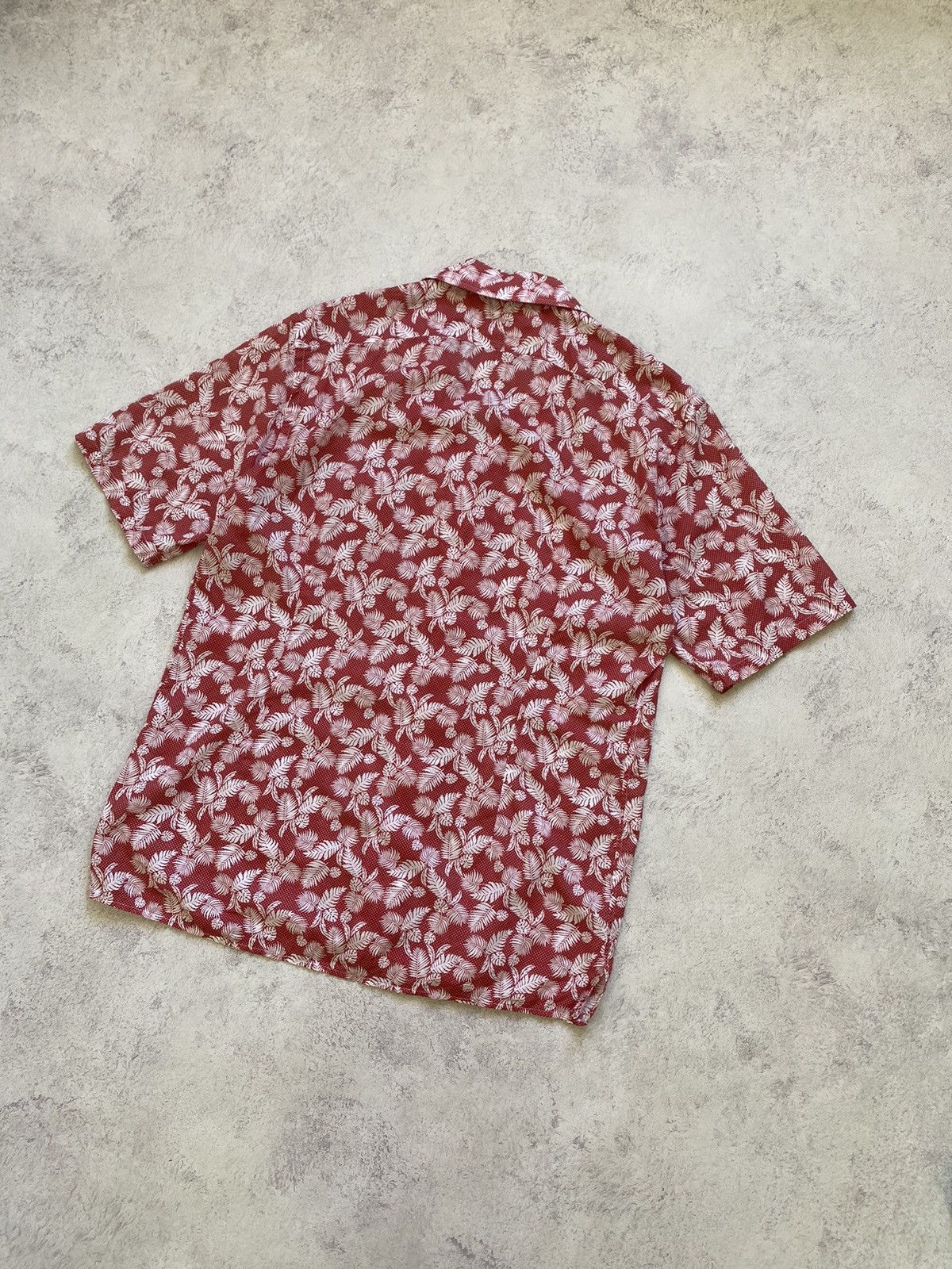 Eton Eton Mens Hawaiian Red Button Up Shirt Size L Size US L / EU 52-54 / 3 - 7 Thumbnail