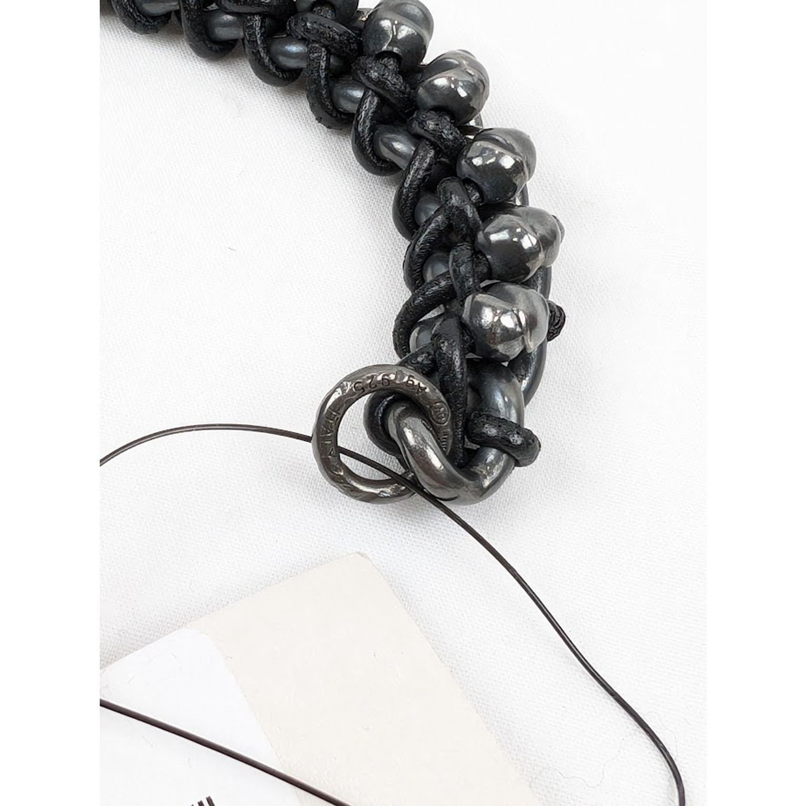 Bottega Veneta o1rshd1 Size: S / Ossidato/Nappa Bracelet in Naturale/Nero Size ONE SIZE - 4 Thumbnail