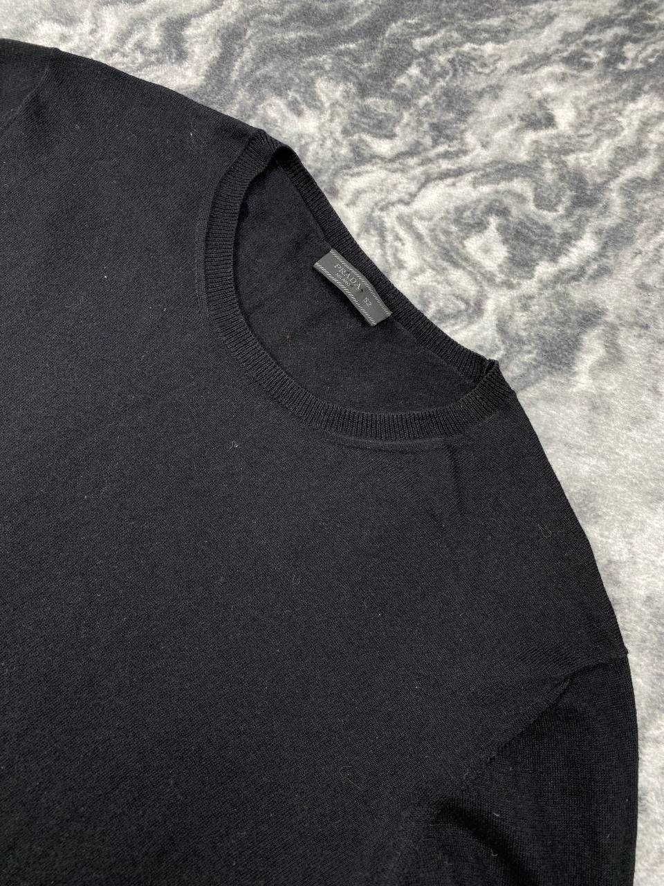 Prada Prada Knit Sweater Cashmere Men Size 52 Black Size US XL / EU 56 / 4 - 2 Thumbnail