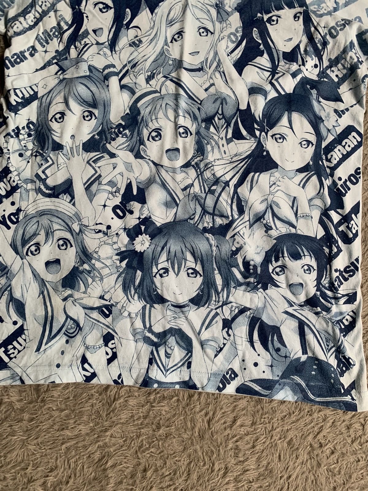 Anime × Japanese Brand School Idol Project Over Print Anime Cospa Tee Size US M / EU 48-50 / 2 - 3 Thumbnail