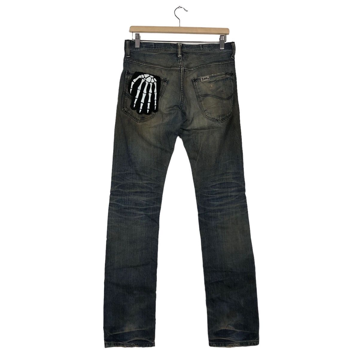 Japanese Brand 🔥90’s VINTAGE STRAIGHT CUT DISTRESSED DENIM JEANS LEE Size US 32 / EU 48 - 7 Thumbnail