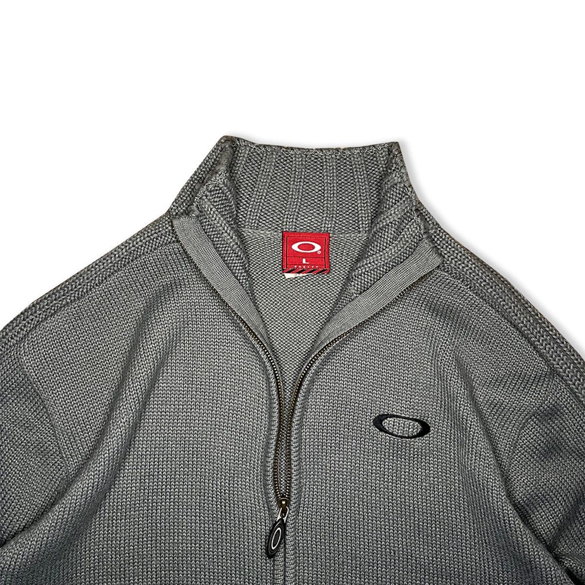 Oakley 2000’s Oakley Heavy Knit Wool Zip Up Jacket Size US L / EU 52-54 / 3 - 5 Thumbnail