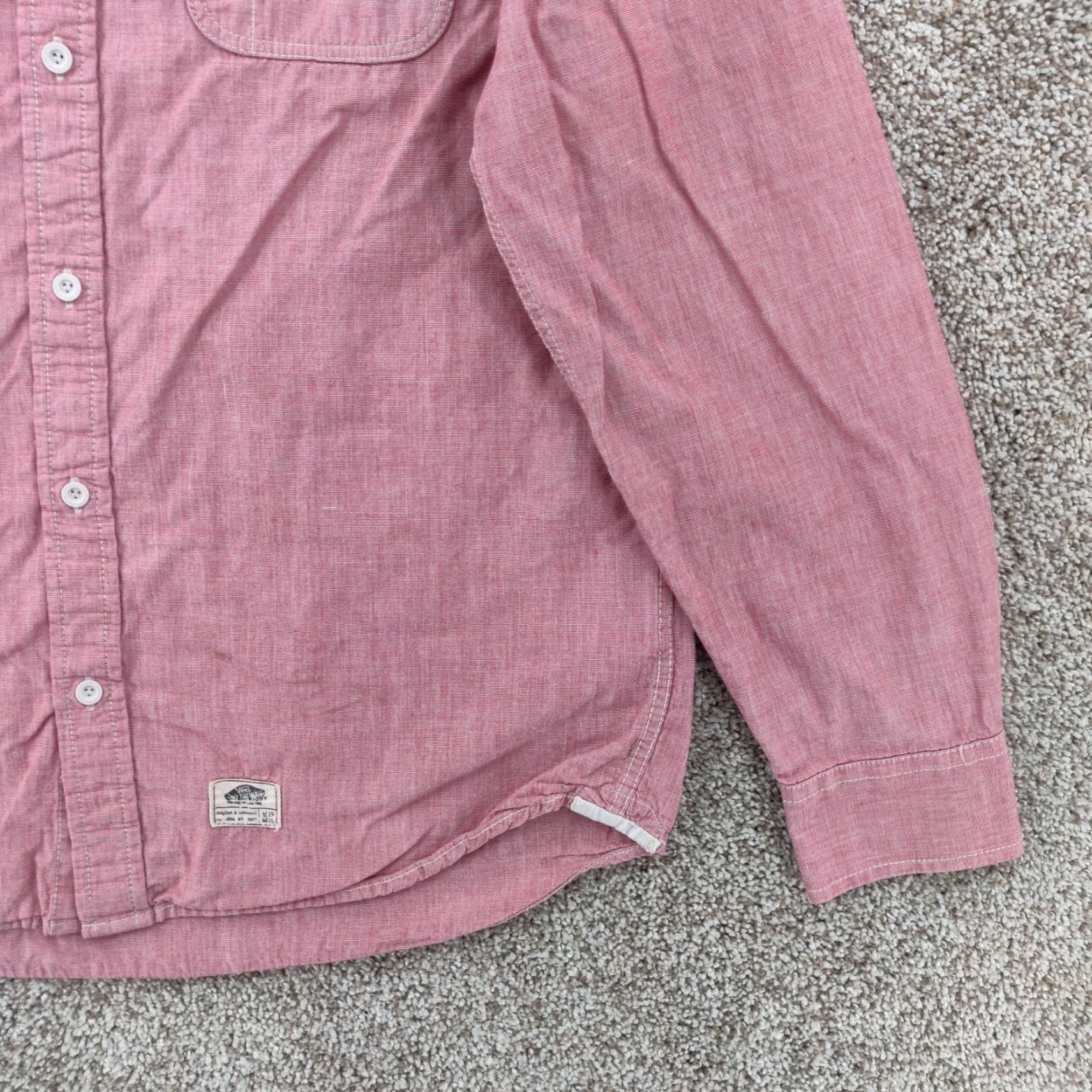 Vans VANS Shirt Mens Small S Red Regular Fit Long Sleeve Button Skate Size US S / EU 44-46 / 1 - 4 Thumbnail