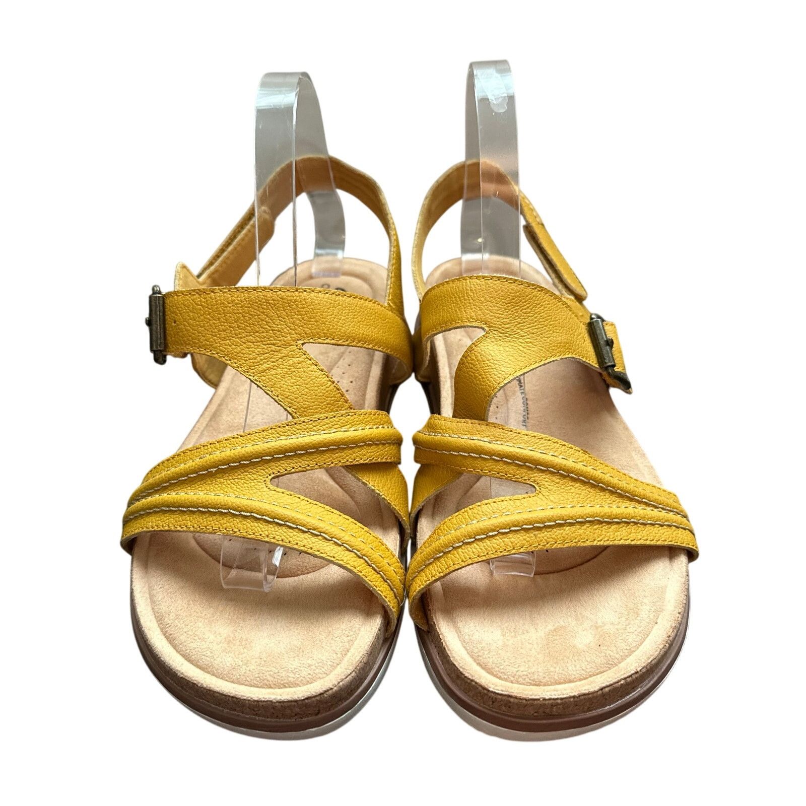 Clarks Clarks Brynn Step Women's Sandal Yellow Size 9.5 W WIDE NWOT Size US 9.5 / IT 39.5 - 1 Thumbnail