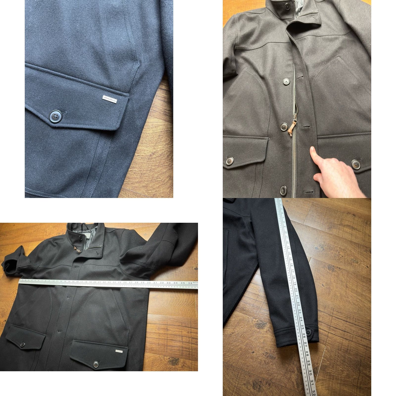 Eddie Bauer EDDIE BAUER Wool Bulman Creek Mackinaw Chore Coat Jacket Black Mens 3XL -READ Size US XXL / EU 58 / 5 - 8 Thumbnail
