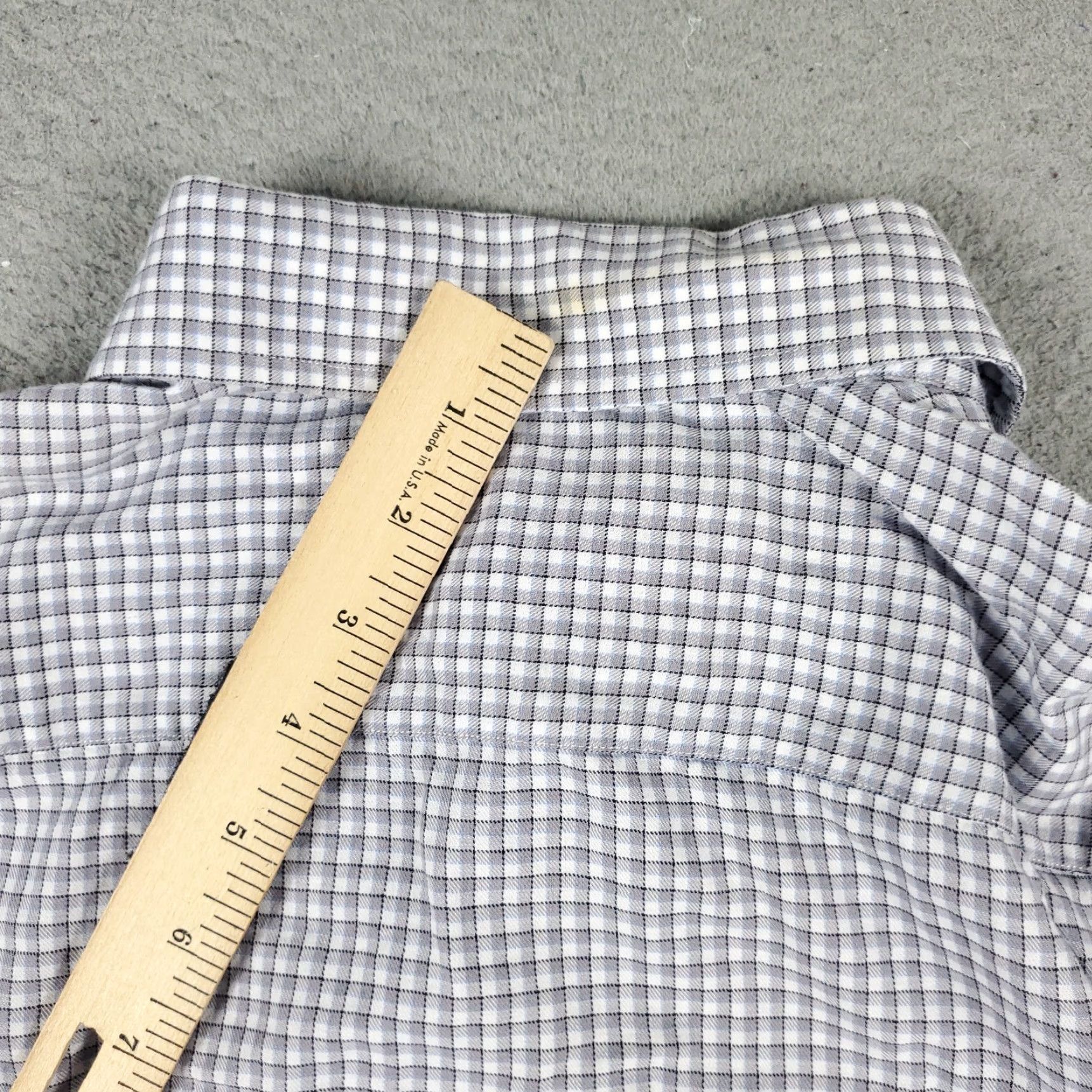 Tommy Hilfiger Tommy Hilfiger Button-Up Shirt Mens Large Blue Check Long Sleeve Casual Classic Size US L / EU 52-54 / 3 - 6 Thumbnail