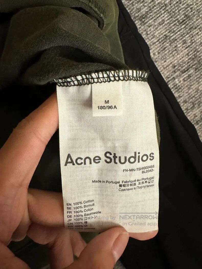 Acne Studios Acne Studios Solid Color Short Sleeve Round Neck T-Shirt - Size US M / EU 48-50 / 2 - 4 Thumbnail