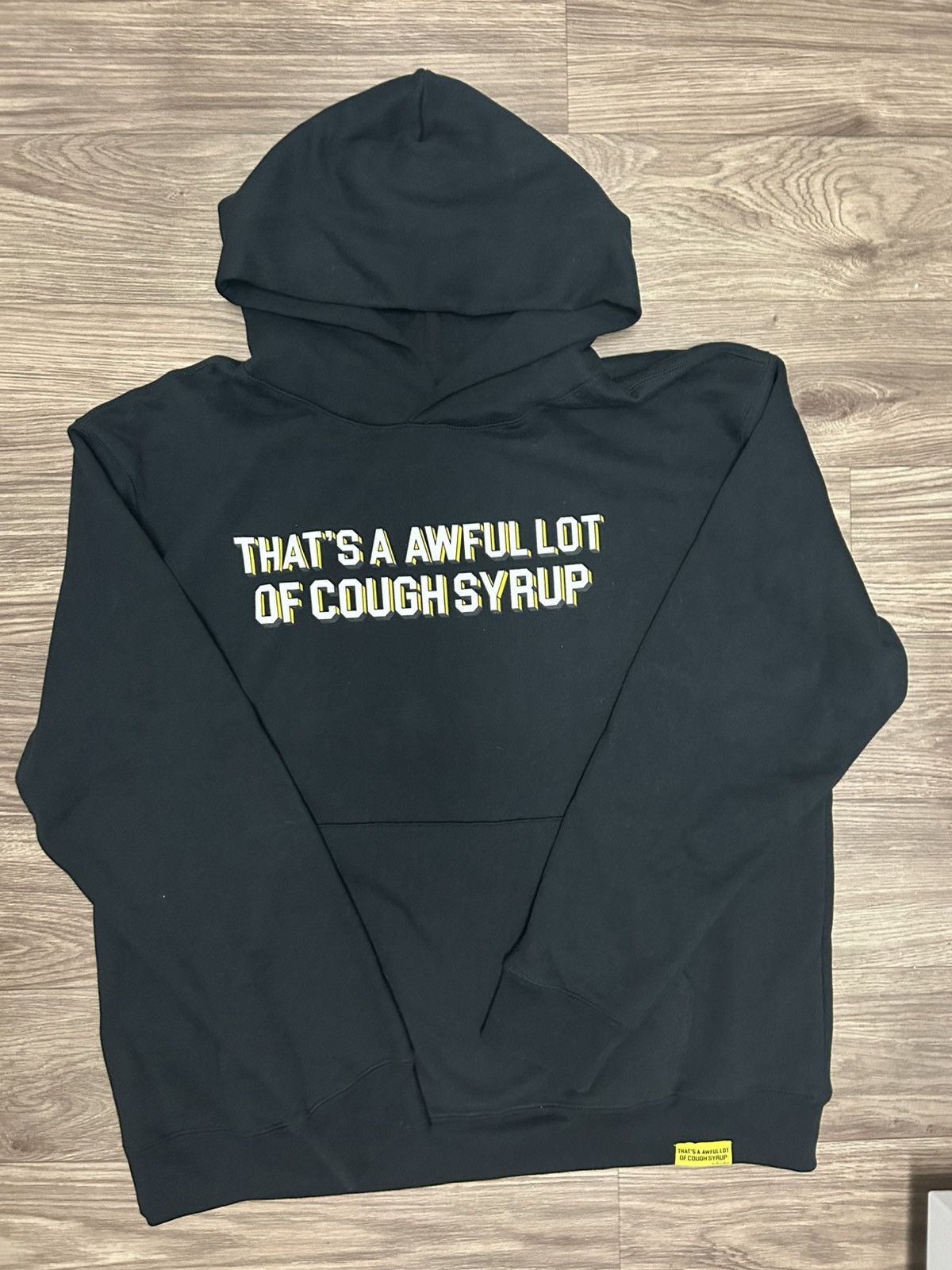 Awful Lot of Cough Syrup Cough Syrup Yellow Cartoon Hoodie Size US XL / EU 56 / 4 - 1 Thumbnail