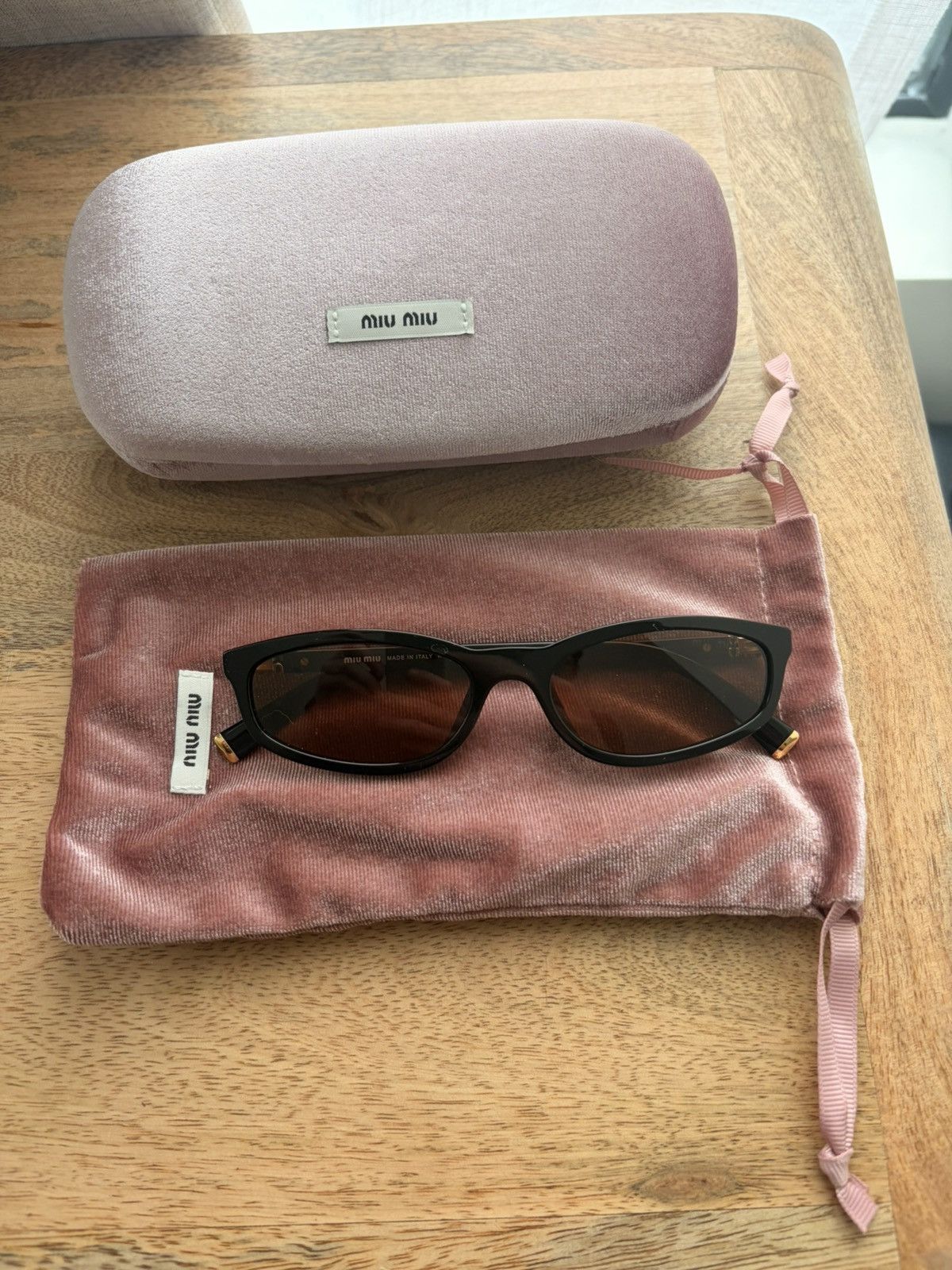 Miu Miu Miu Miu A06S Sunglasses Size ONE SIZE - 1 Thumbnail