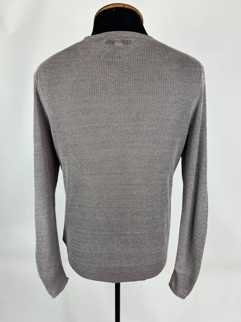 Allsaints × Designer All Saints 100% Linen Open Weave Crew Neck Sweater (0473) Size US M / EU 48-50 / 2 - 3 Thumbnail