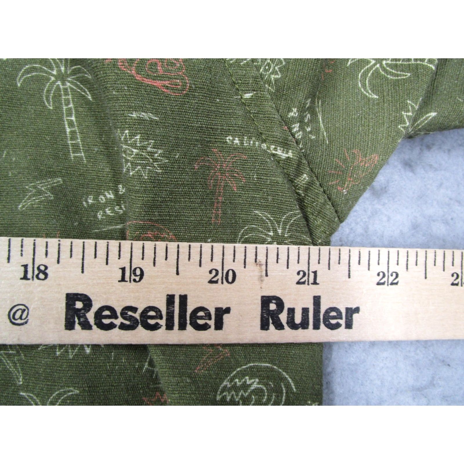 Vintage Iron And Resin Shirt Mens M Green Palm Print Short Sleeve Button Up Casual Size US M / EU 48-50 / 2 - 6 Thumbnail