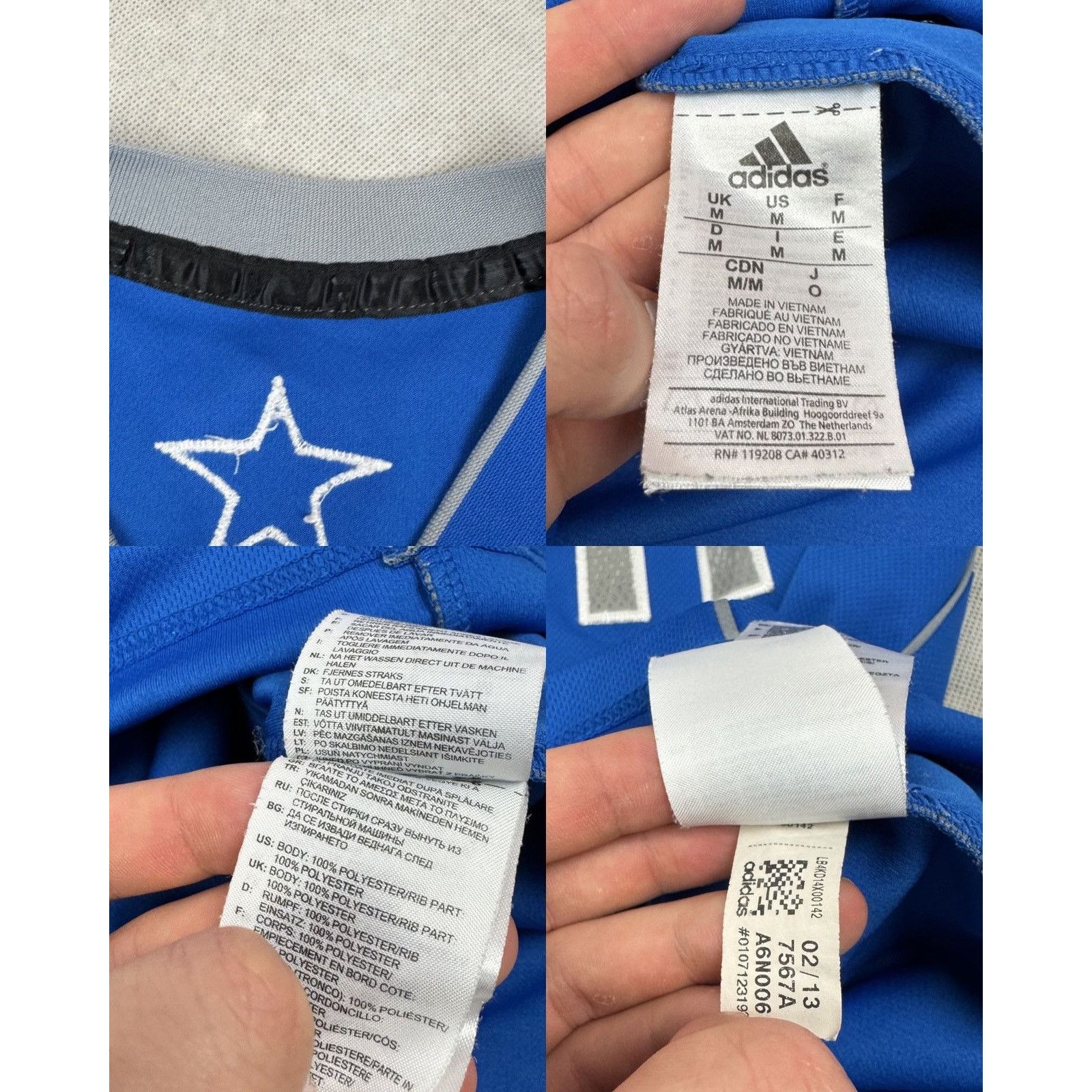 Adidas Adidas Mens Blue Dirk Nowitzki# 41 Dallas Mavericks Jersey M Size US M / EU 48-50 / 2 - 2 Thumbnail