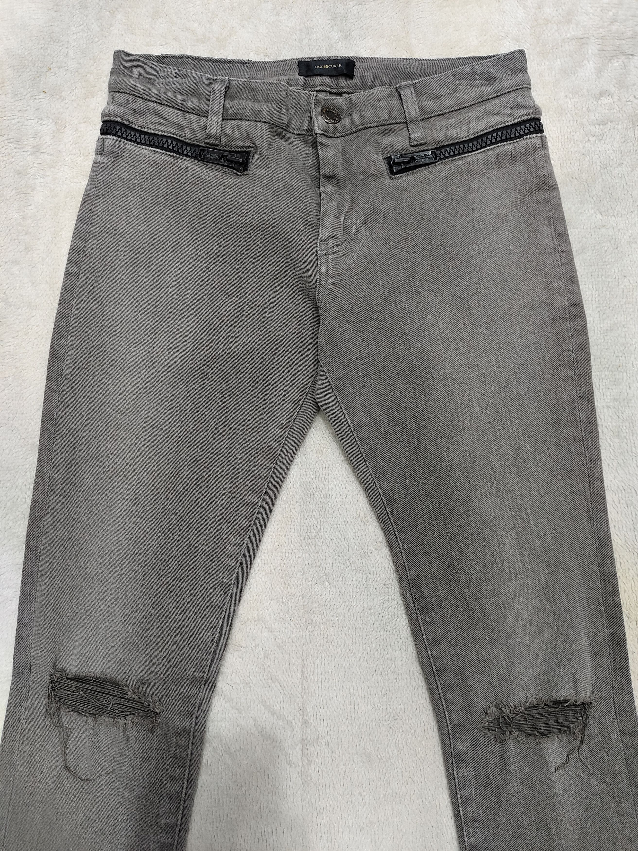 Undercover Undercover - "Psychodandy" Punk Destroyed Skinny Jeans Size US 28 / EU 44 - 2 Thumbnail