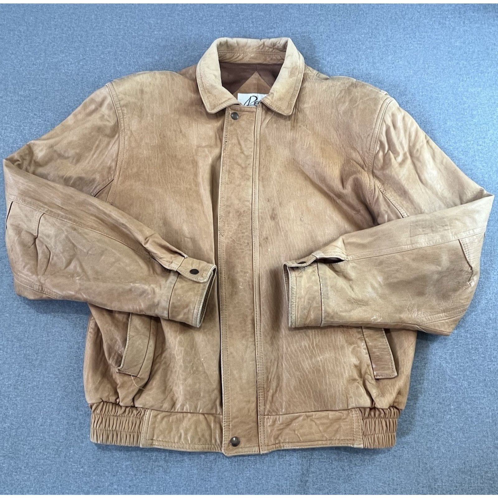 Remy Vintage Remy Leather Jacket BOMBER Brown - Sz 40 Made in USA Size US L / EU 52-54 / 3 - 1 Thumbnail