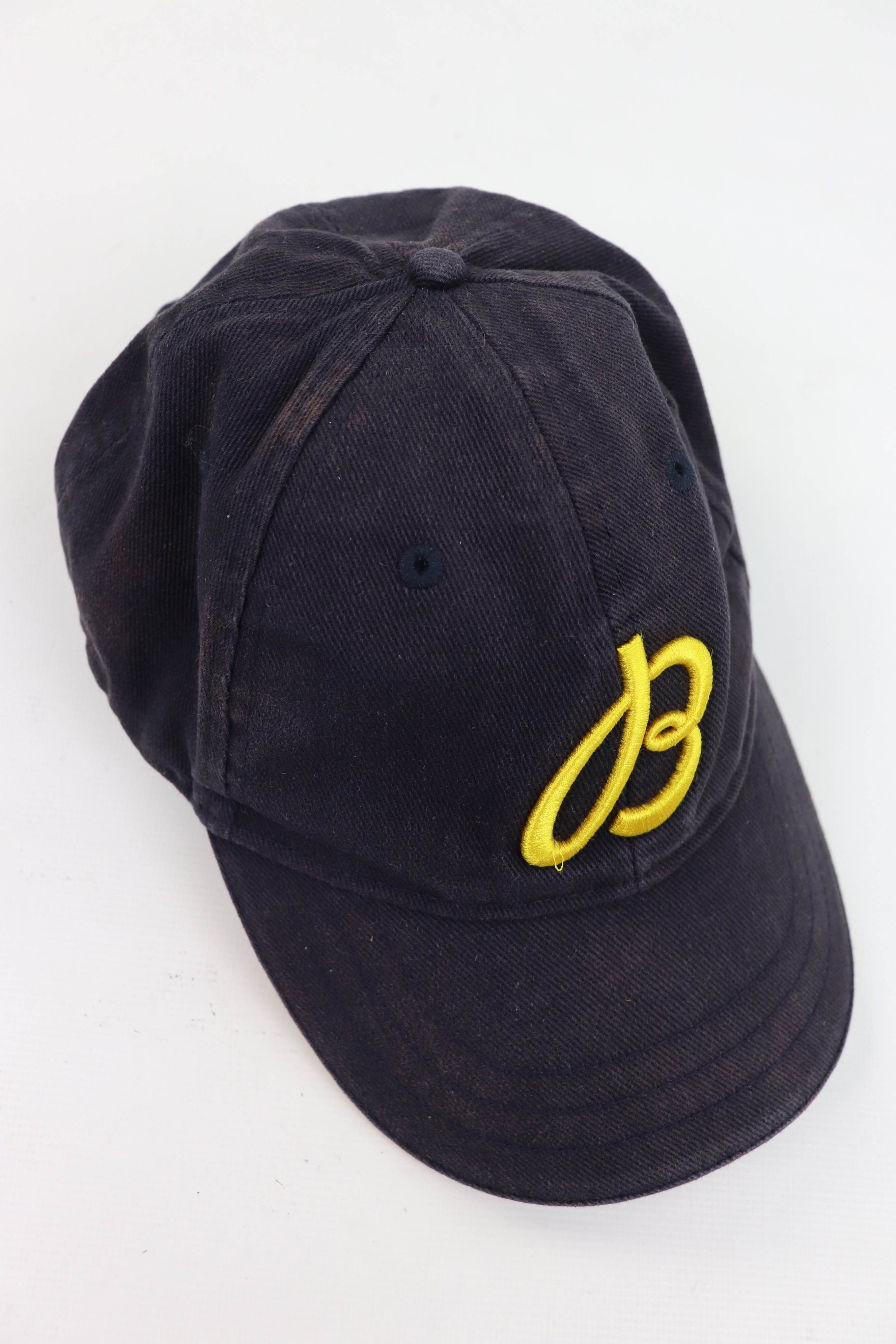 Breitling Breitling 00s Vintage Big Logo Sun Faded Navy Blue Cap Size ONE SIZE - 6 Thumbnail