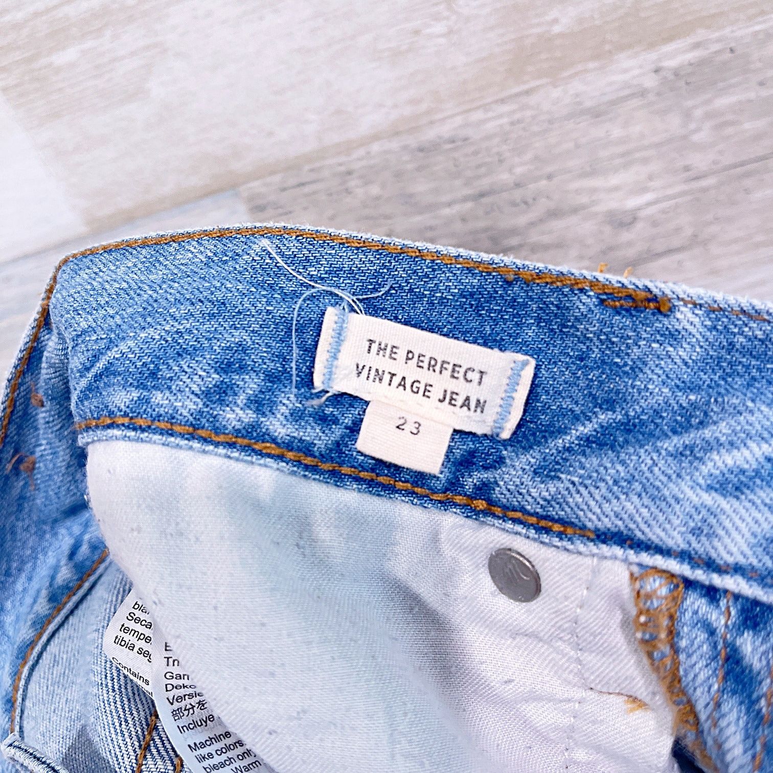 Madewell Madewell Perfect Vintage Jean Fitzgerald Wash High Rise 23 Size 23" - 7 Thumbnail