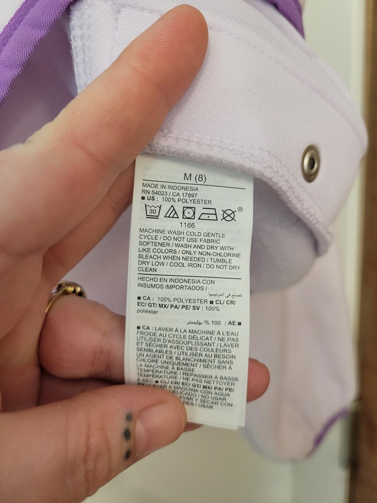 Other Light Purple Performance Fleece Pullover Medium Size ONE SIZE - 4 Thumbnail