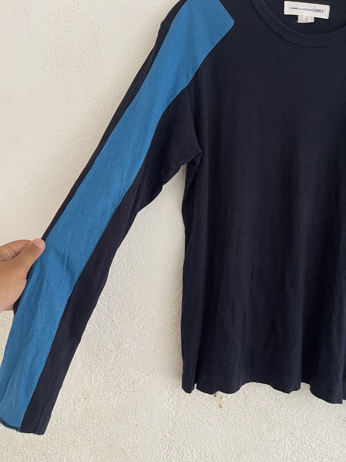 Comme des Garcons SHIRT Comme Des Garcons SHIRT Raglan Panel Longsleeve Shirt Size US S / EU 44-46 / 1 - 2 Thumbnail