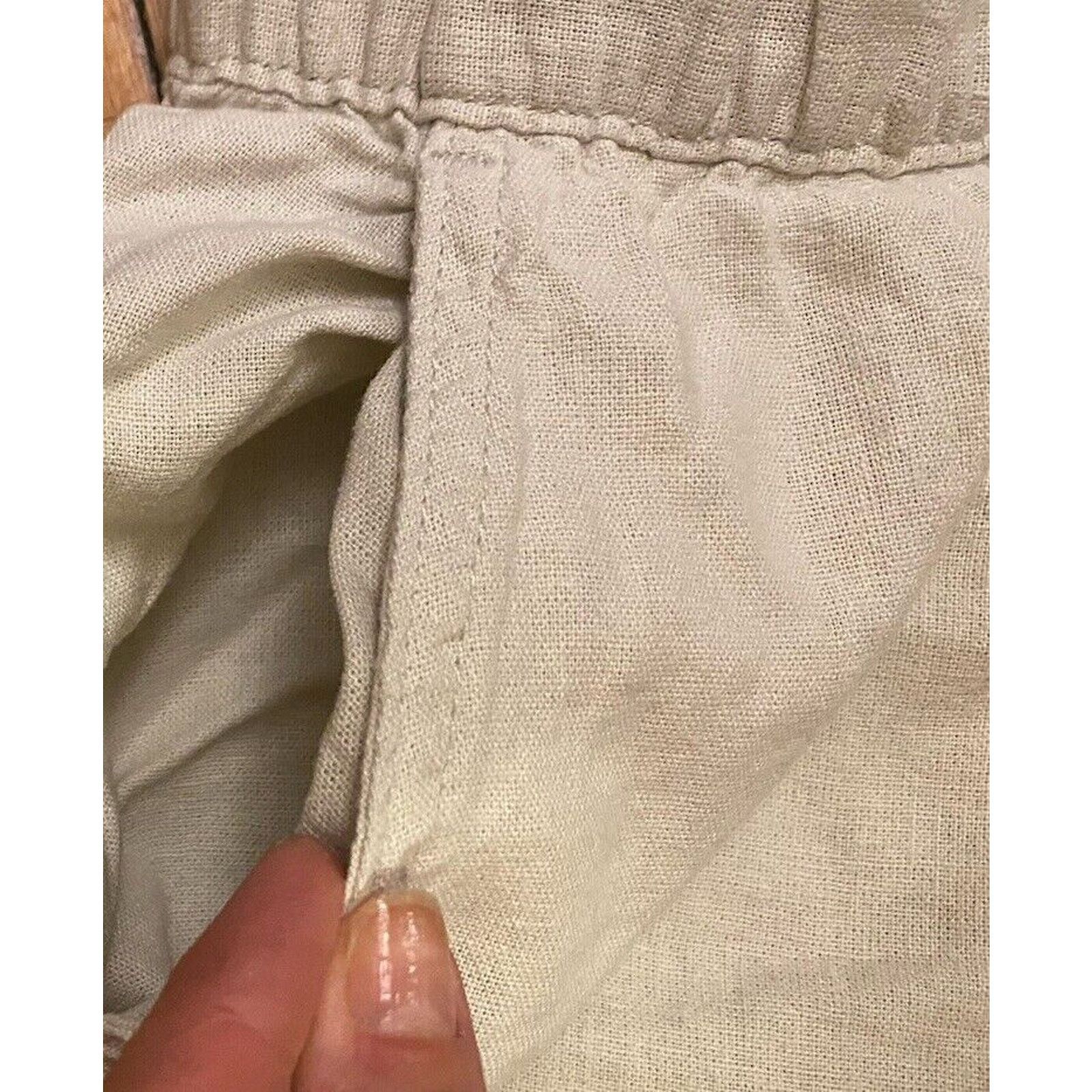 St. Johns Bay St Johns Bay Linen Cargo Jogger Pants Pockets Womens M Ankle Size 30" / US 8 / IT 44 - 5 Thumbnail
