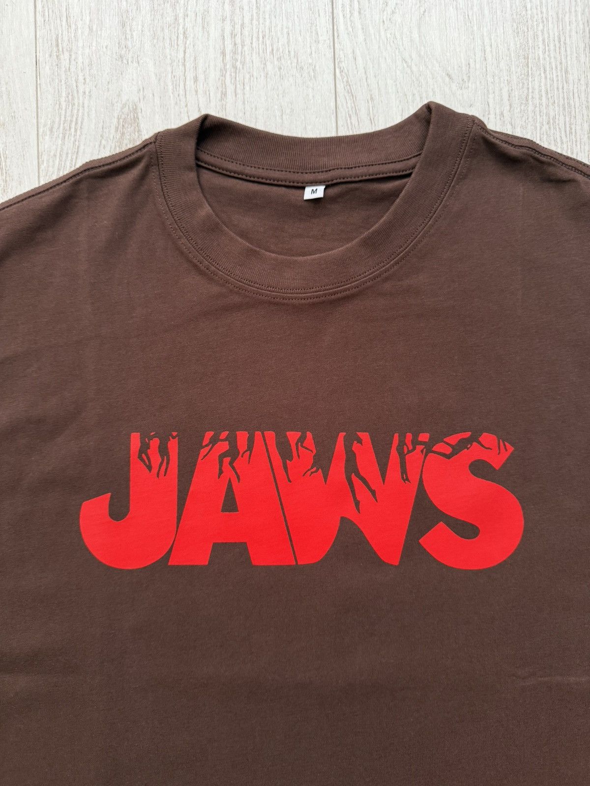 Other Jaws T-Shirt Vintage Retro Boxy Custom Brown M Size US M / EU 48-50 / 2 - 2 Thumbnail