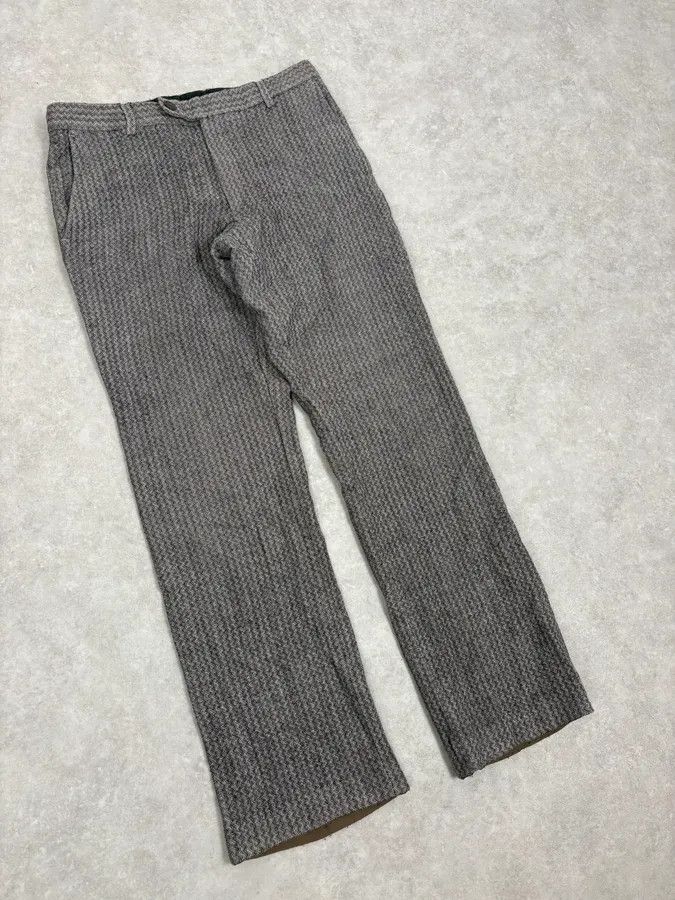 Dries Van Noten Dries Van Noten Grey Classy Wool Mozaic Pants Size US 30 / EU 46 - 5 Thumbnail