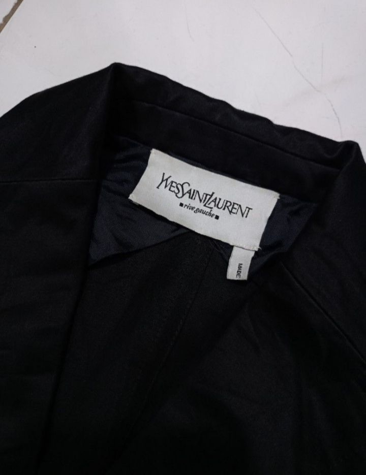 Saint Laurent Paris × Vintage × Yves Saint Laurent saint Laurent rive gauche crop jacket Size S / US 4 / IT 40 - 3 Thumbnail