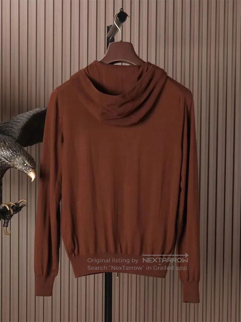 Loro Piana Loro Piana GOK 12 Micron Zip Hoodie. Size US L / EU 52-54 / 3 - 1 Thumbnail