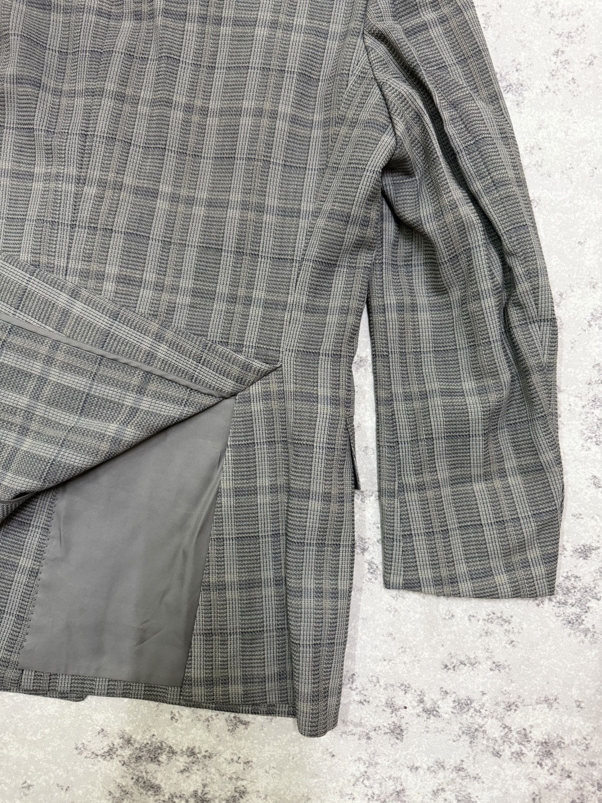 Burberry Vintage 90s Burberrys Chekered Linen Blazer Size US M / EU 48-50 / 2 - 13 Thumbnail