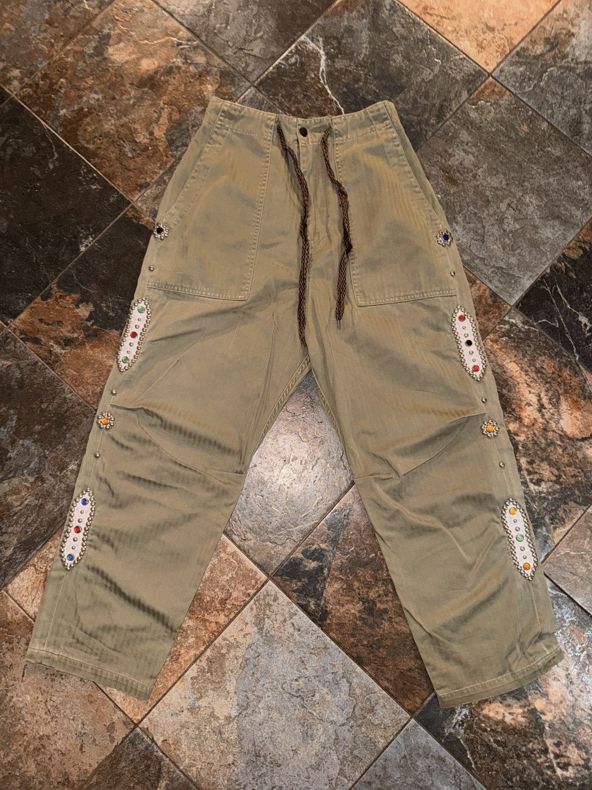 Kapital Kountry Kapital Herringbone Easy Baker Pants Size US 30 / EU 46 - 2 Thumbnail