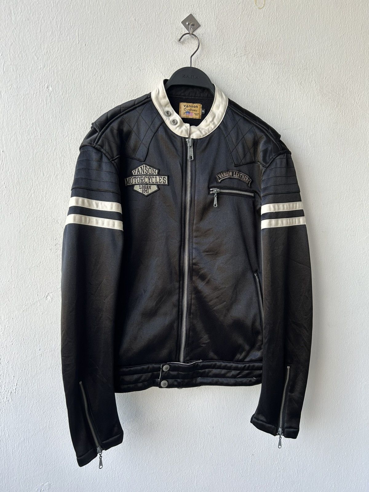 Vanson Leathers Vanson Motorcycle Jacket Skull Falmes Jacket Size US XL / EU 56 / 4 - 5 Thumbnail